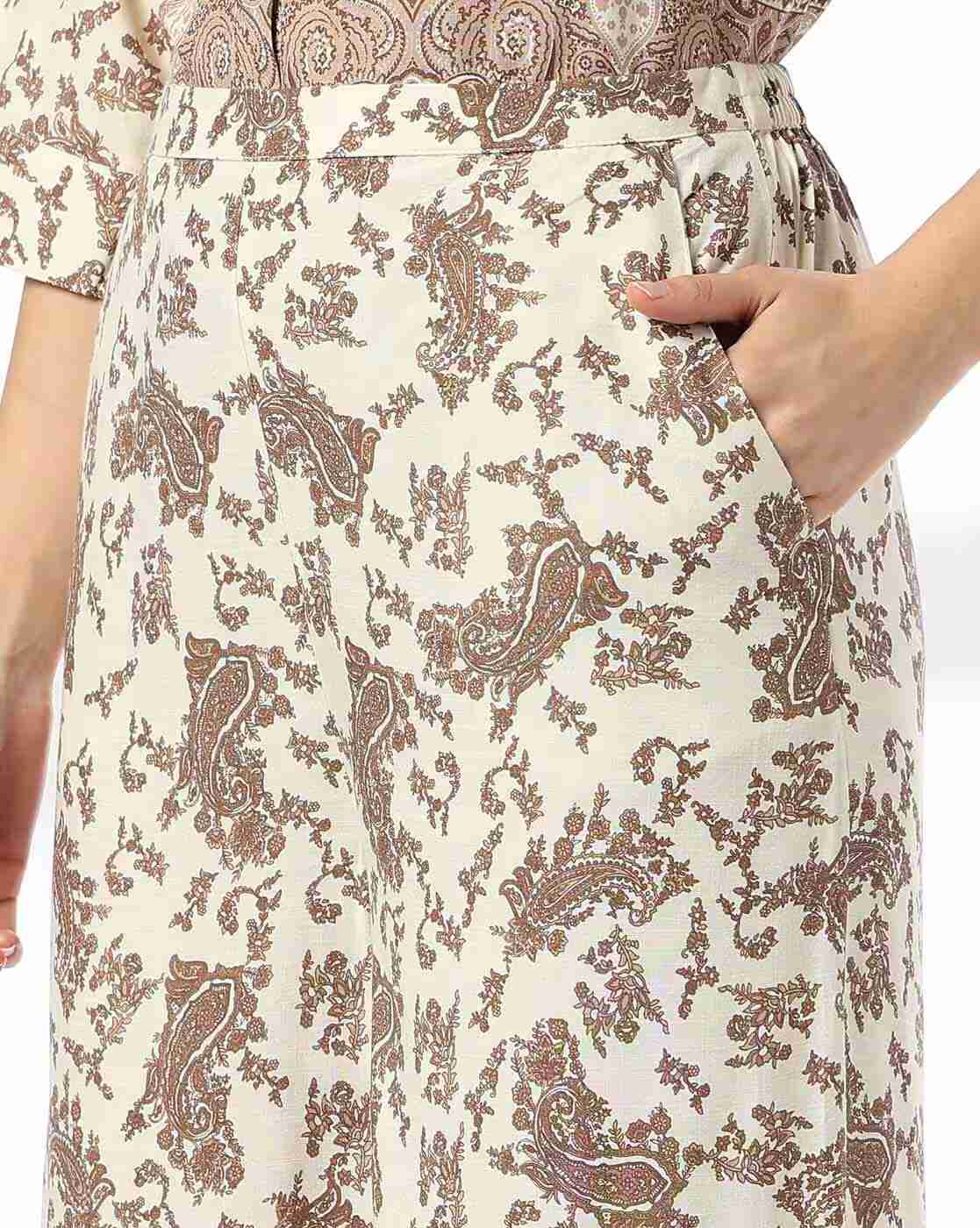 FIG | Women Paisley Print Relaxed Fit Pants|3