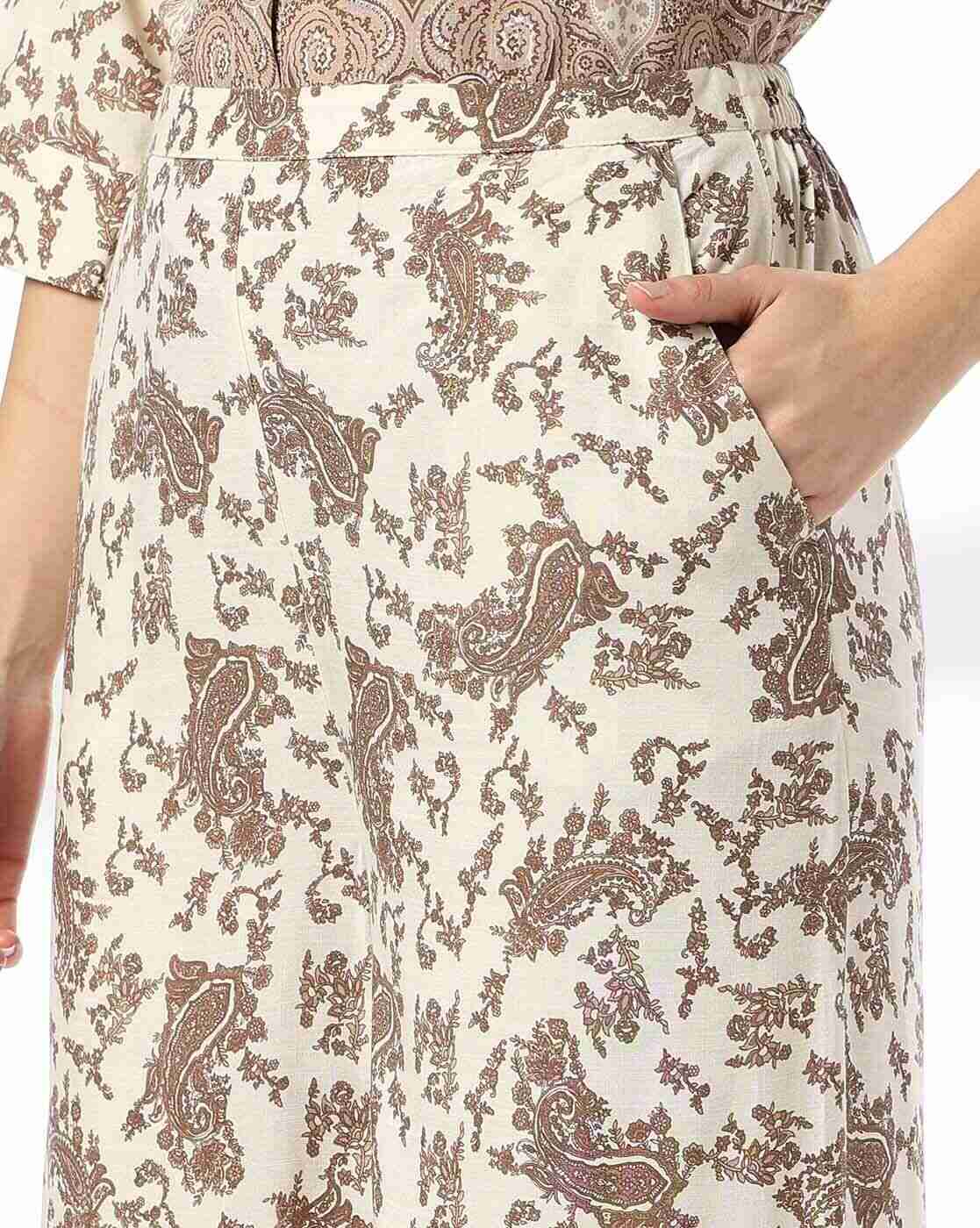 FIG | Women Paisley Print Relaxed Fit Pants|3