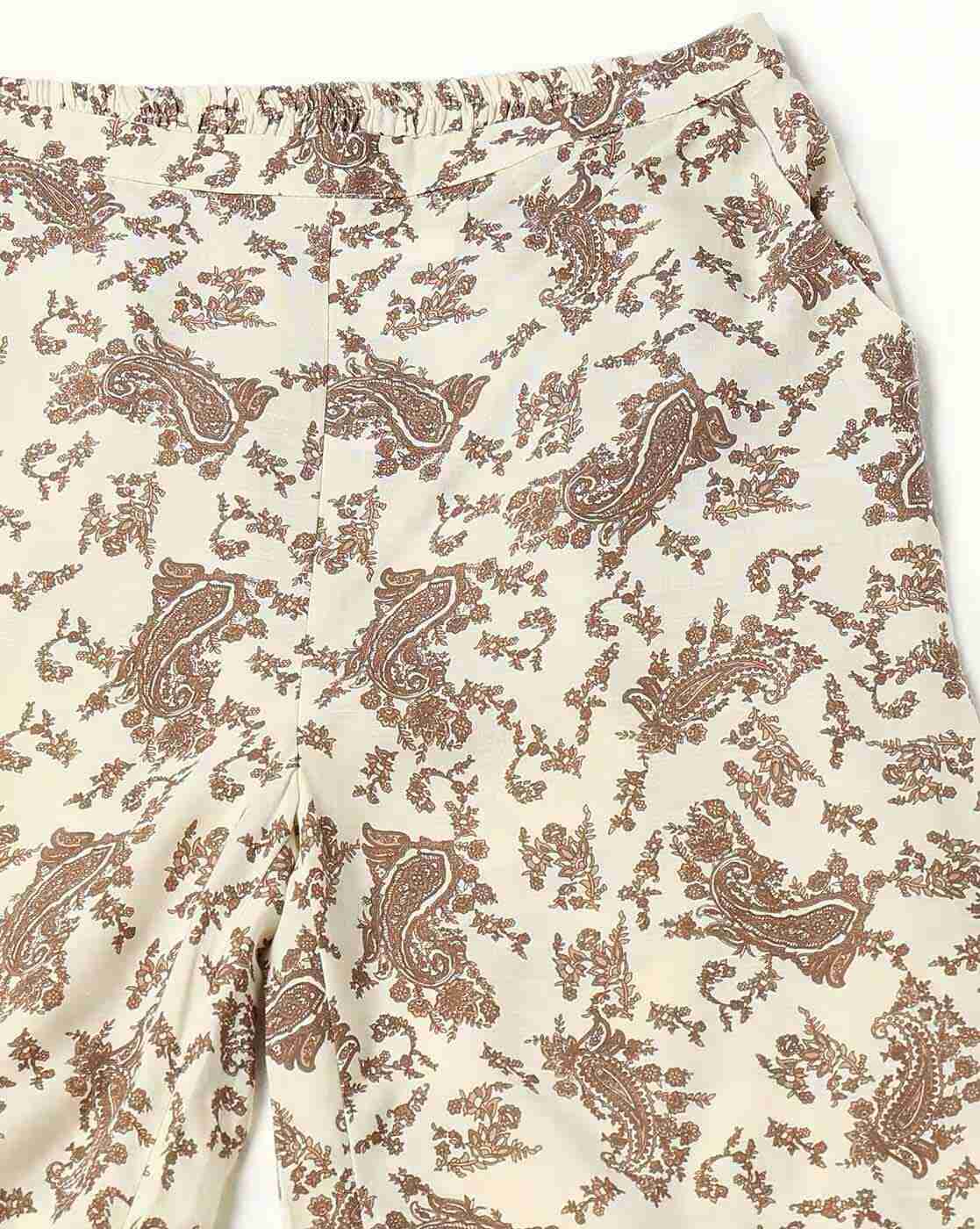 FIG | Women Paisley Print Relaxed Fit Pants|4