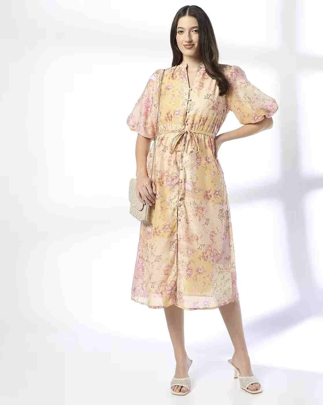 Women Floral Print Fit & Flare Dress