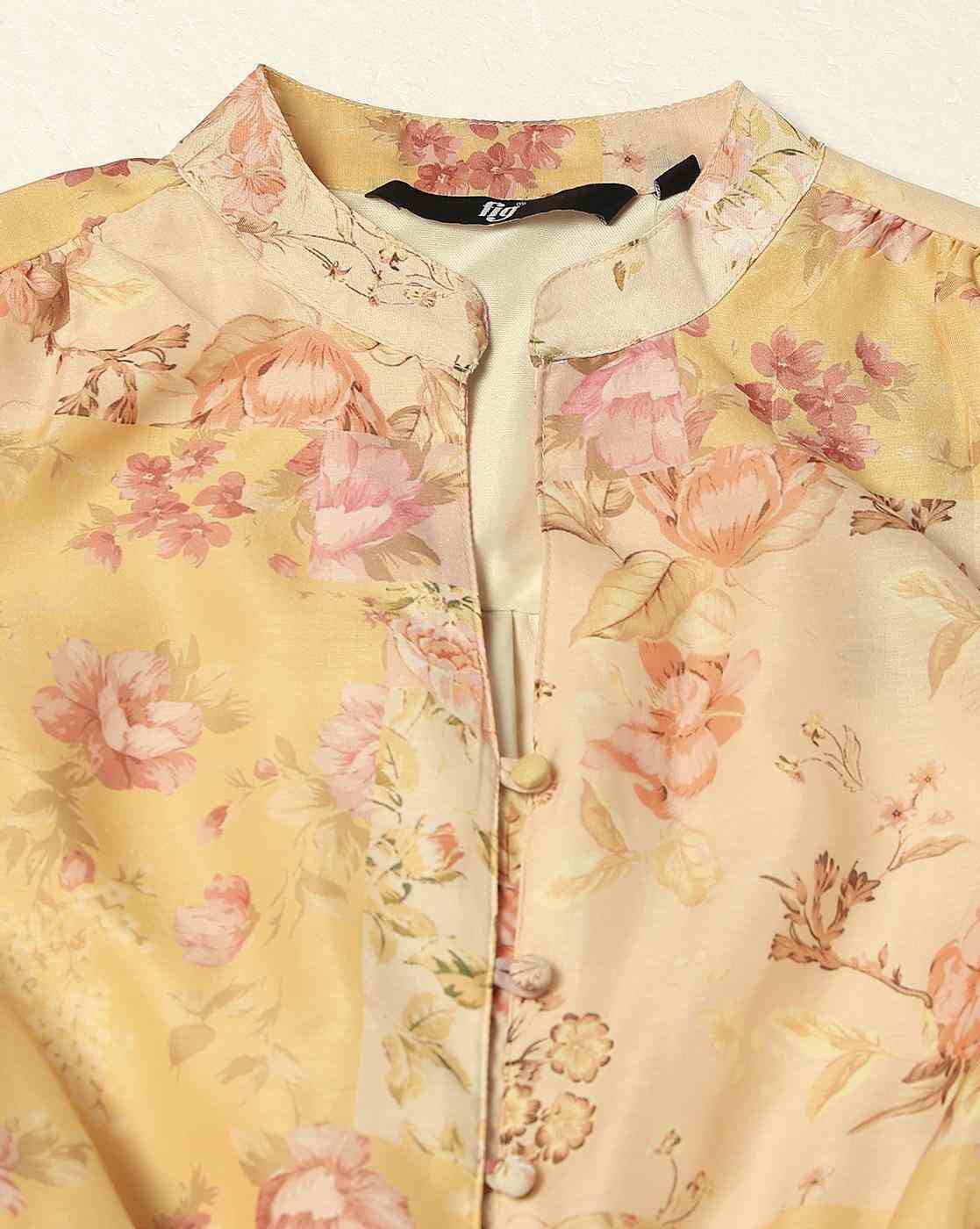 FIG | Women Floral Print Fit & Flare Dress|5