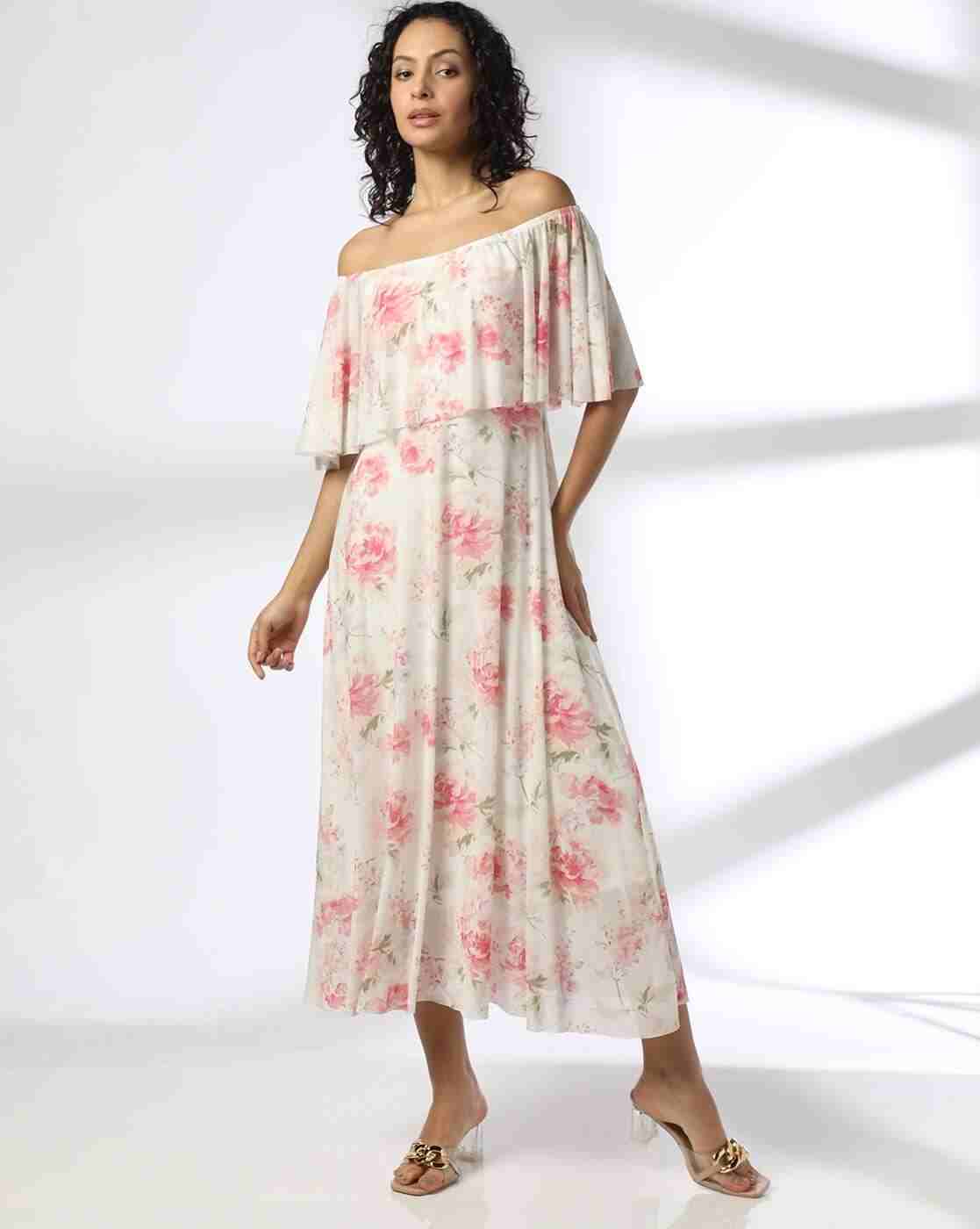 FIG | Women Floral Print A-Line Dress|0