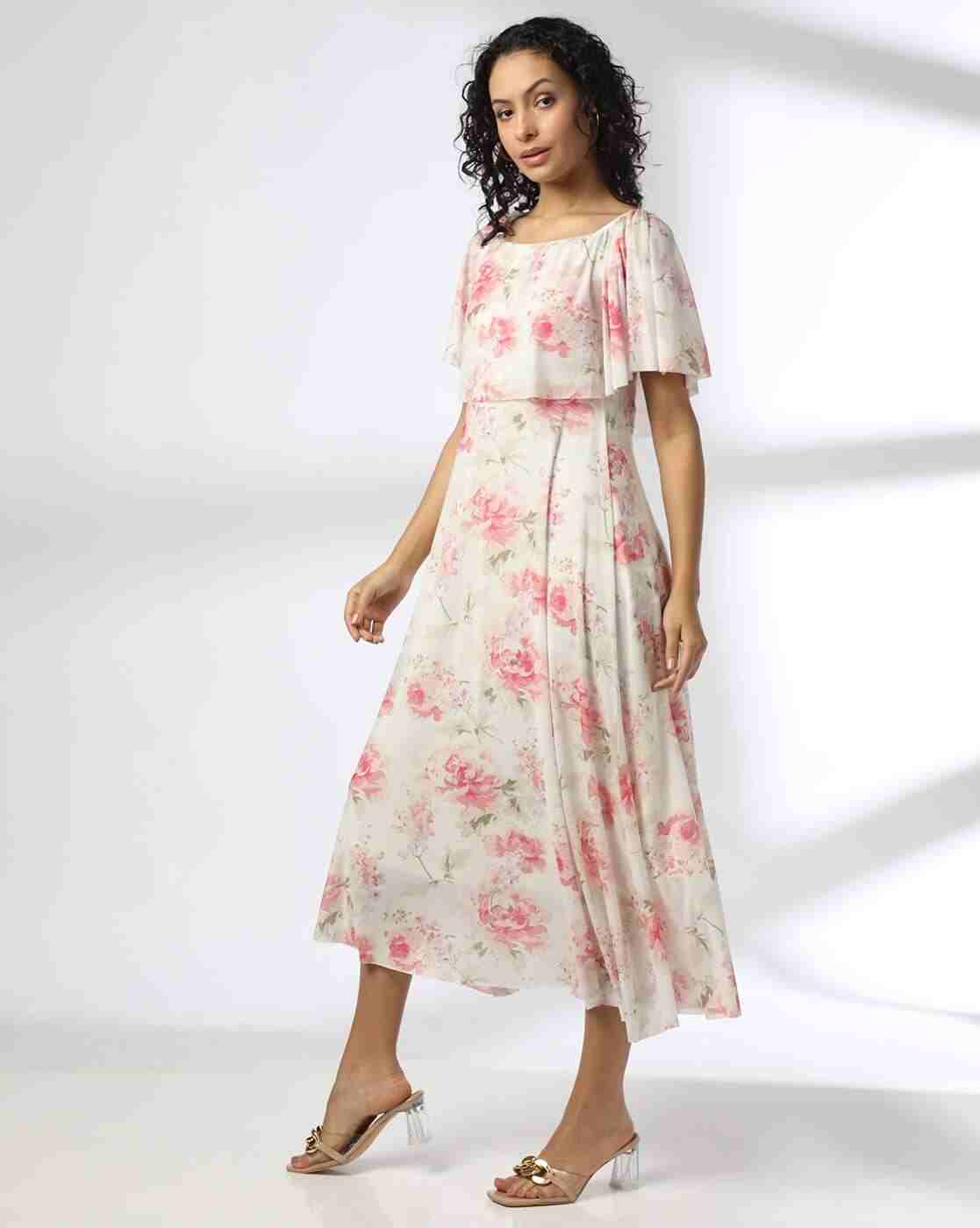 FIG | Women Floral Print A-Line Dress|1