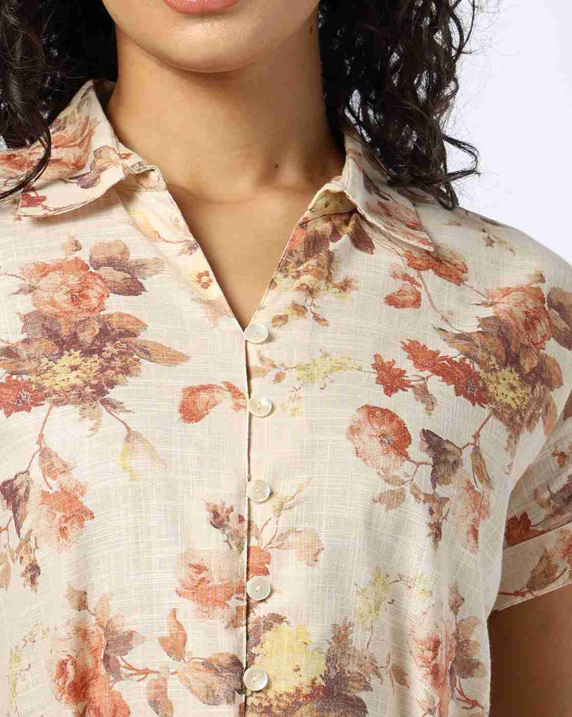 FIG | Women Floral Print Shirt Dress|3