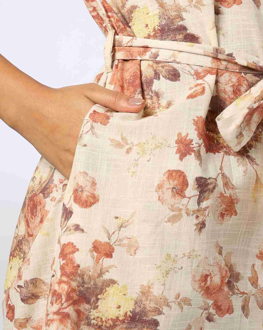 FIG | Women Floral Print Shirt Dress|4
