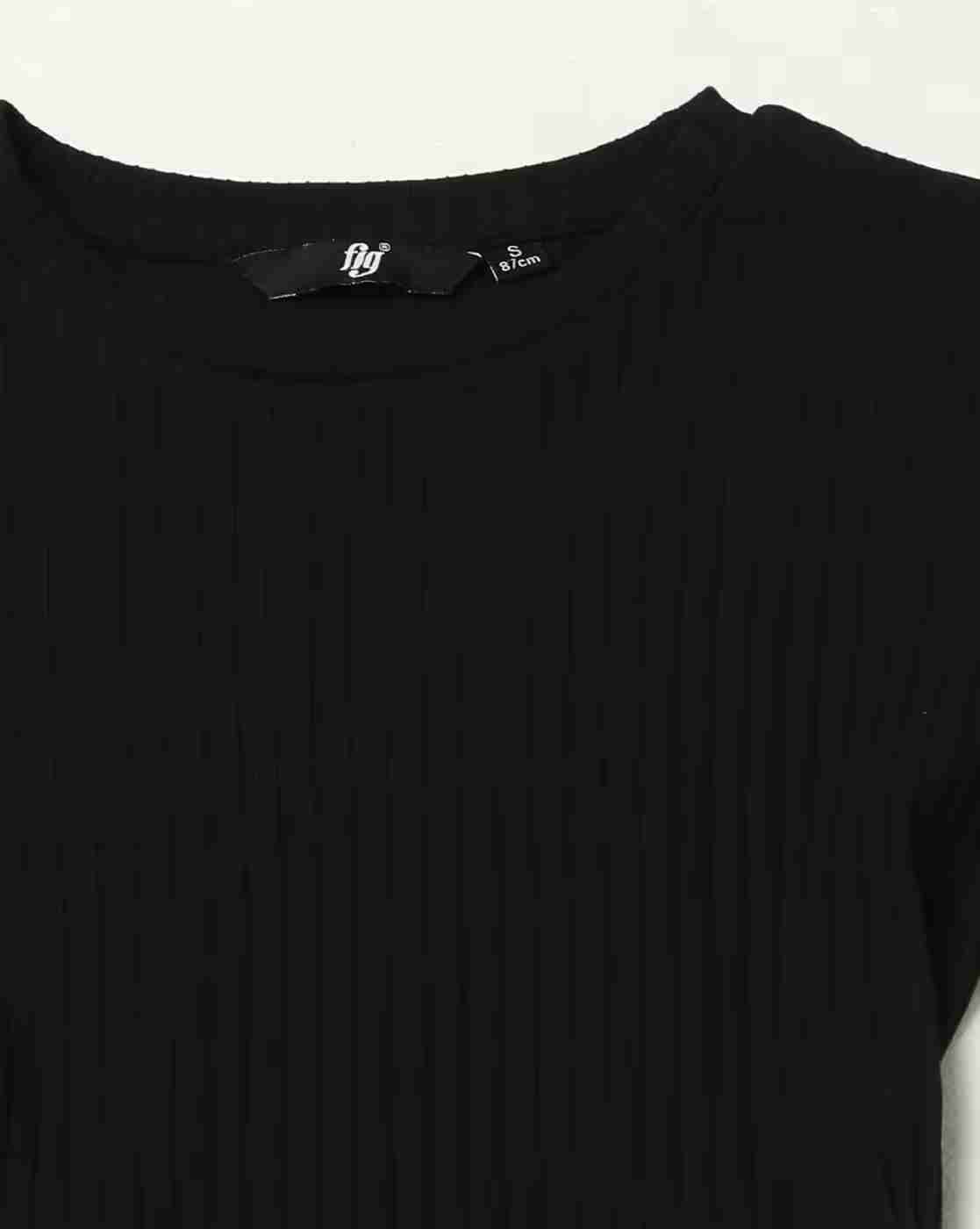 FIG | Women Ribbed Round-Neck A-Line Dress with Tie-Up Belt|4