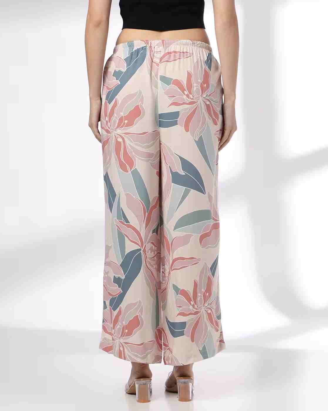 FIG | Women Floral Print Relaxed Fit Pants|2