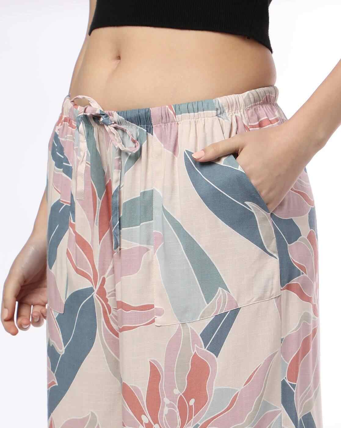 FIG | Women Floral Print Relaxed Fit Pants|3