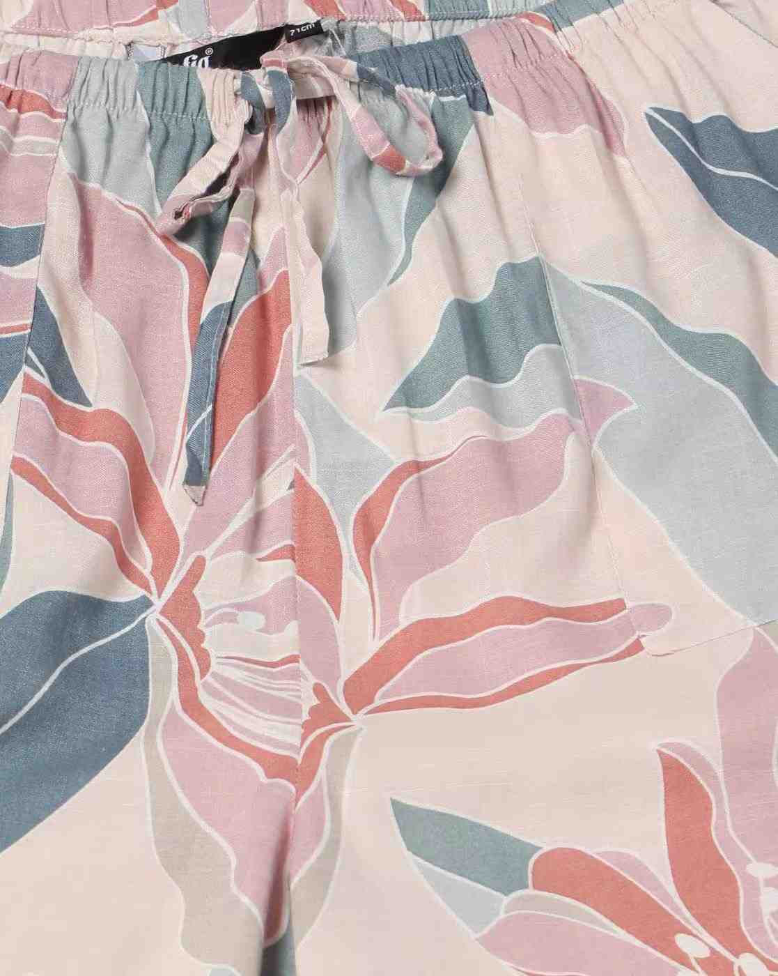 FIG | Women Floral Print Relaxed Fit Pants|4