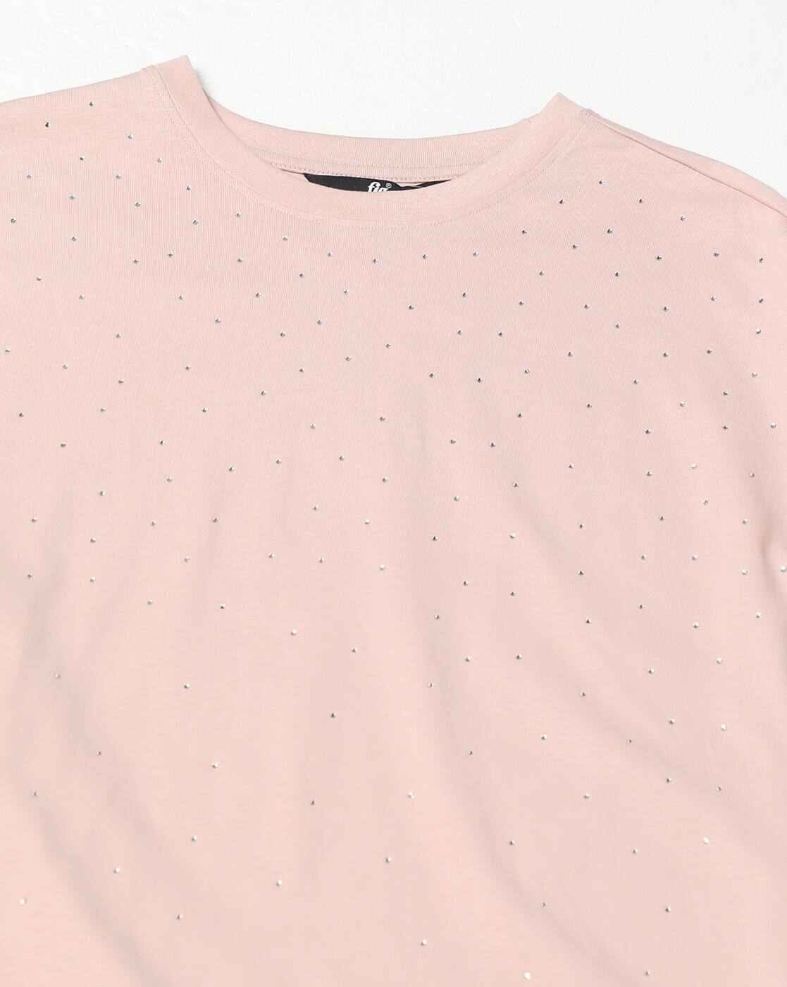 FIG | Women Embellished Relaxed Fit Top with Extended Shoulder|4