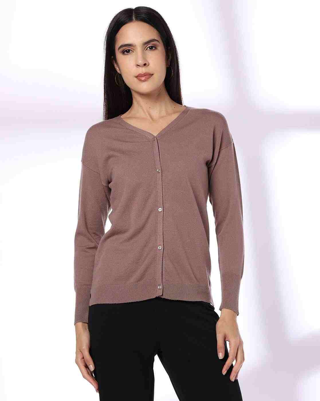 FIG | Women Slim Fit V-Neck Cardigan|3