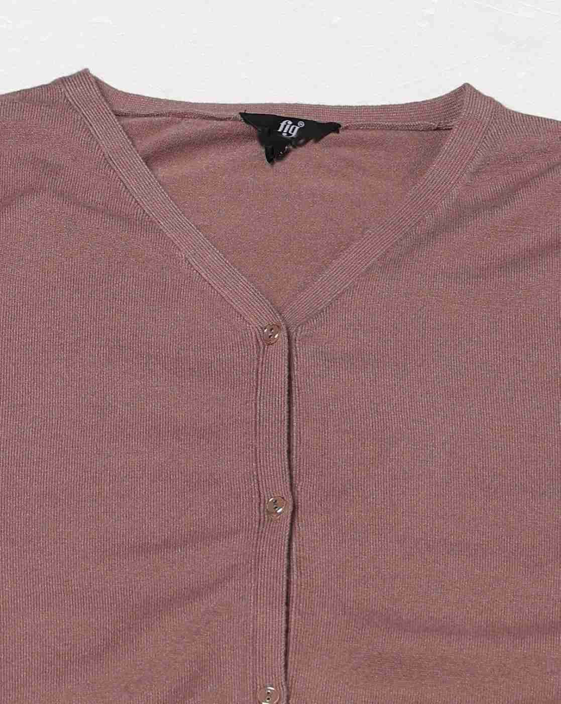 FIG | Women Slim Fit V-Neck Cardigan|5
