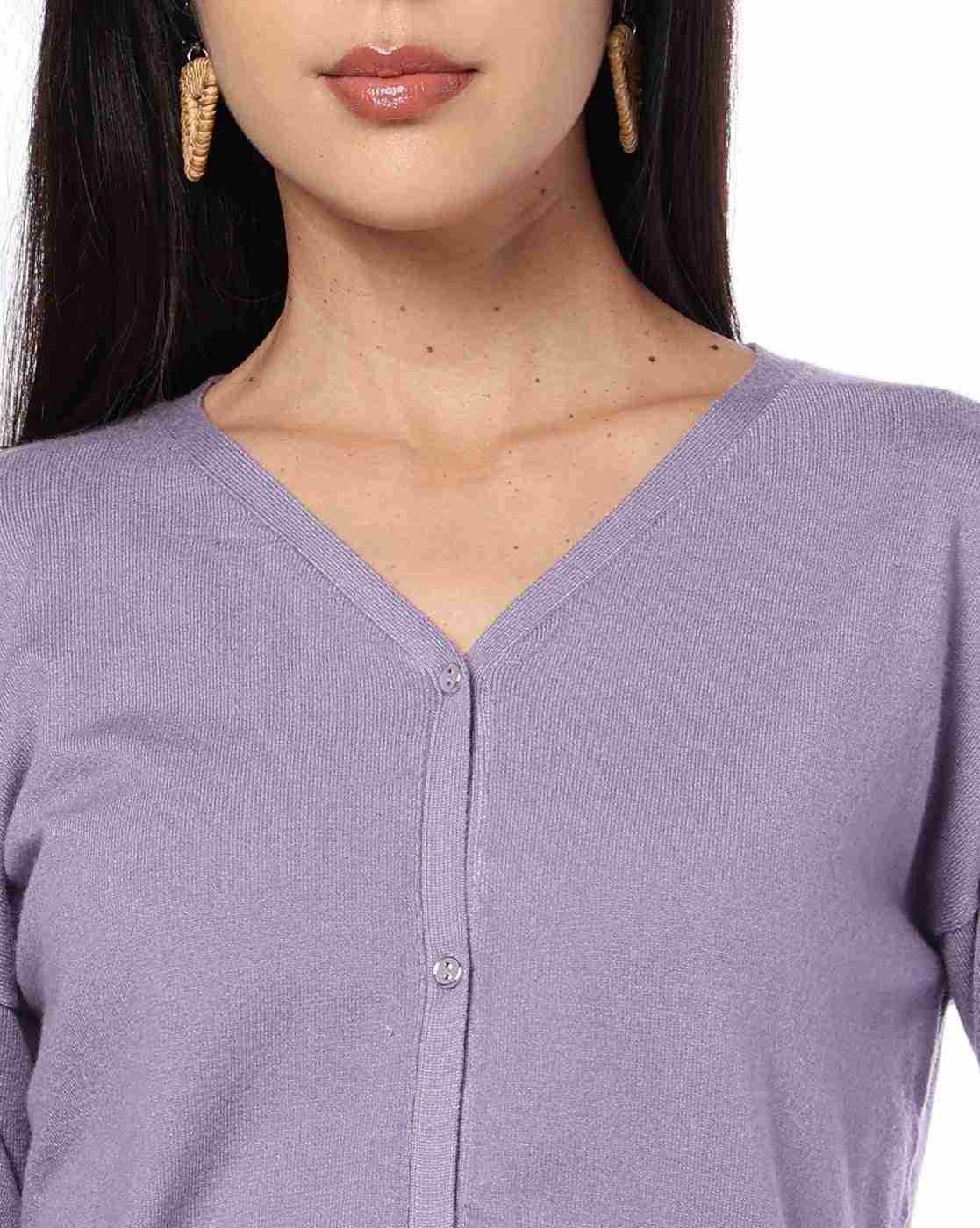 FIG | Women Slim Fit V-Neck Cardigan|3