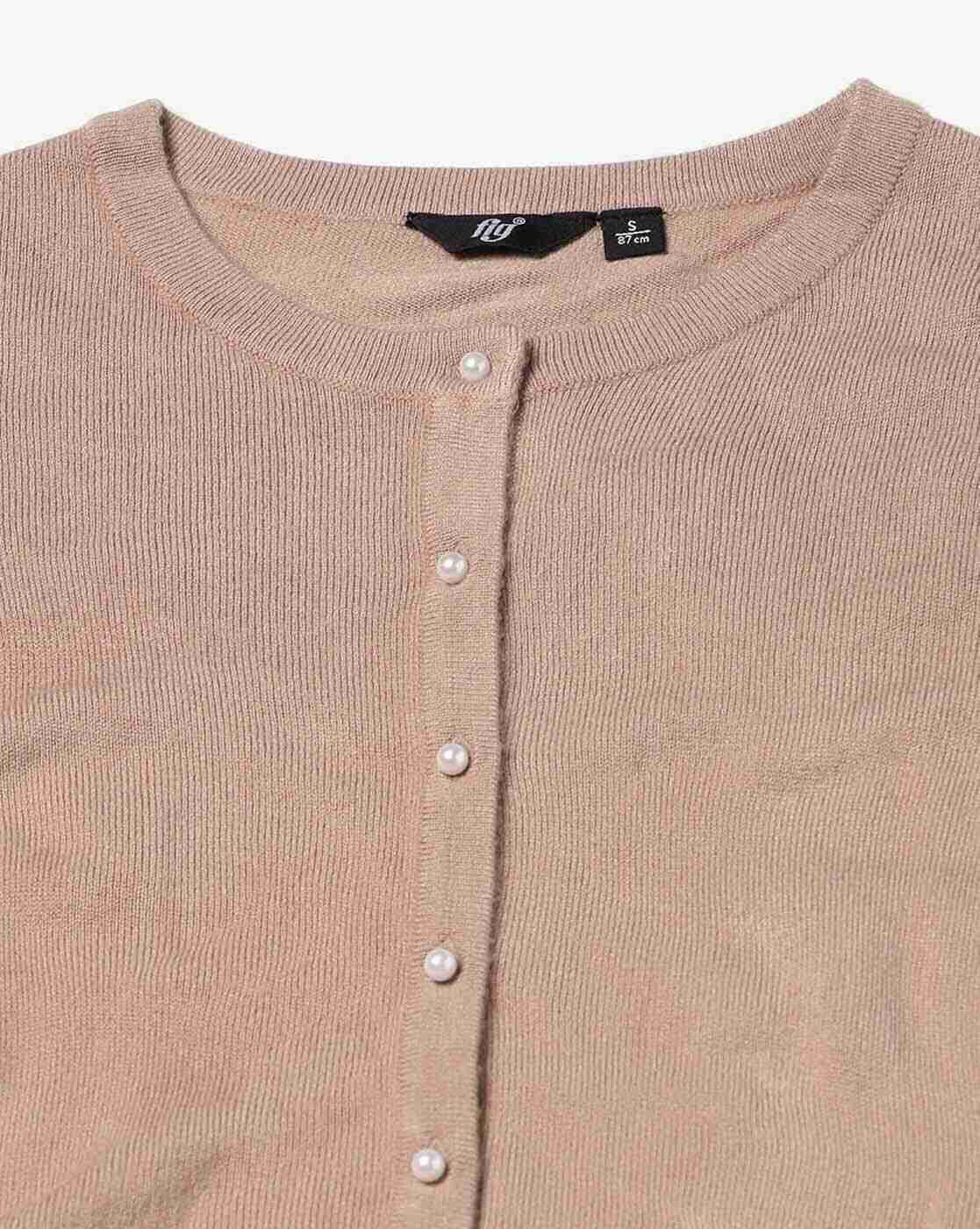 FIG | Women Ribbed Round-Neck Cardigan|5