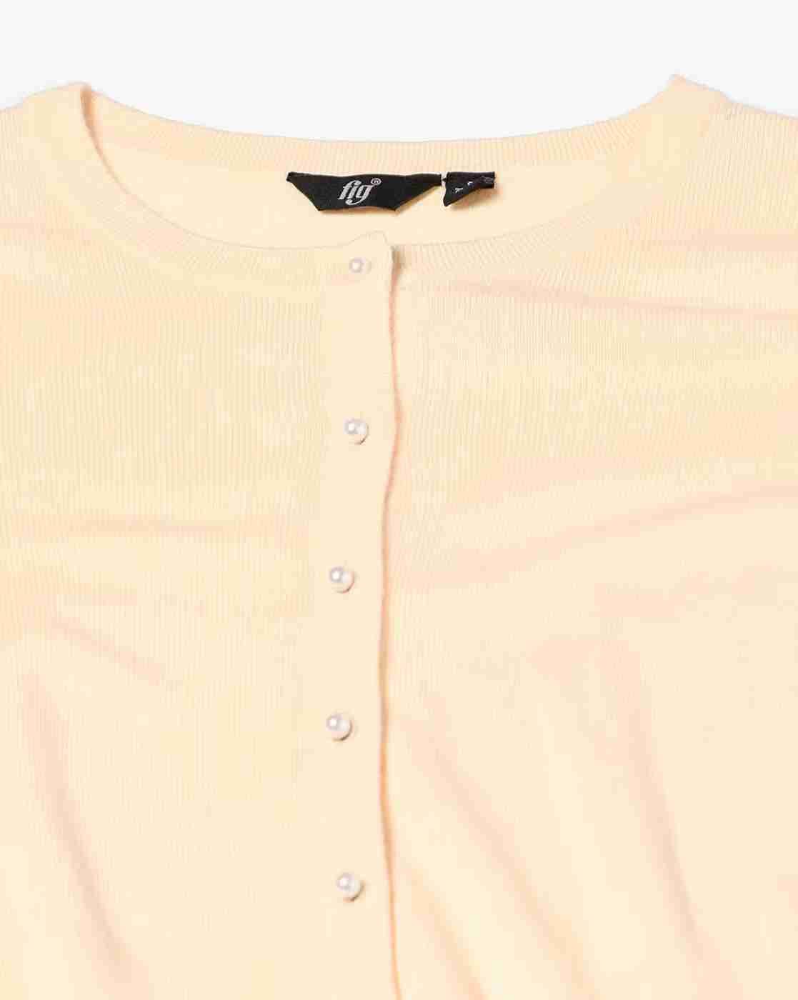 FIG | Women Ribbed Round-Neck Cardigan|5