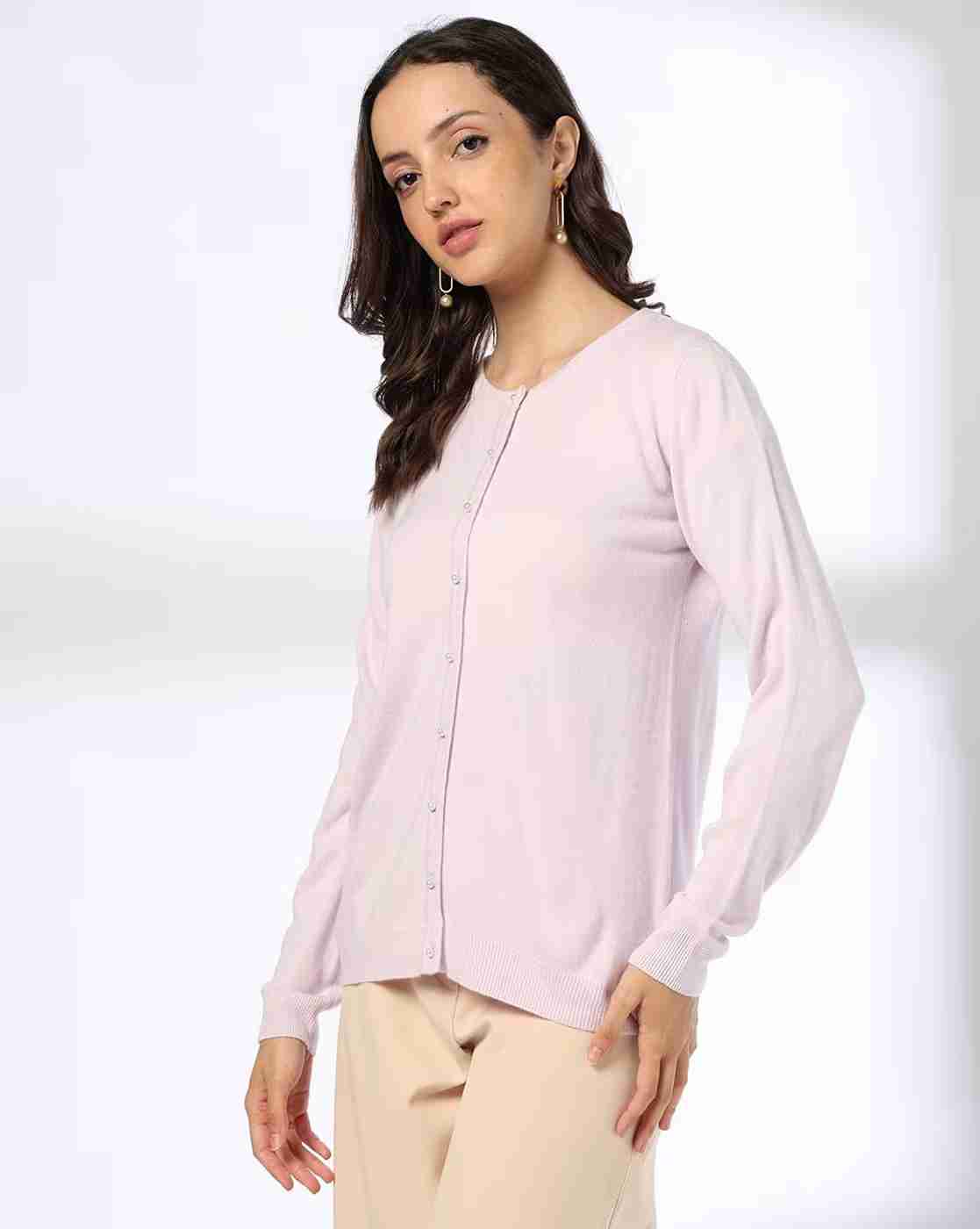FIG | Women Ribbed Round-Neck Cardigan|1