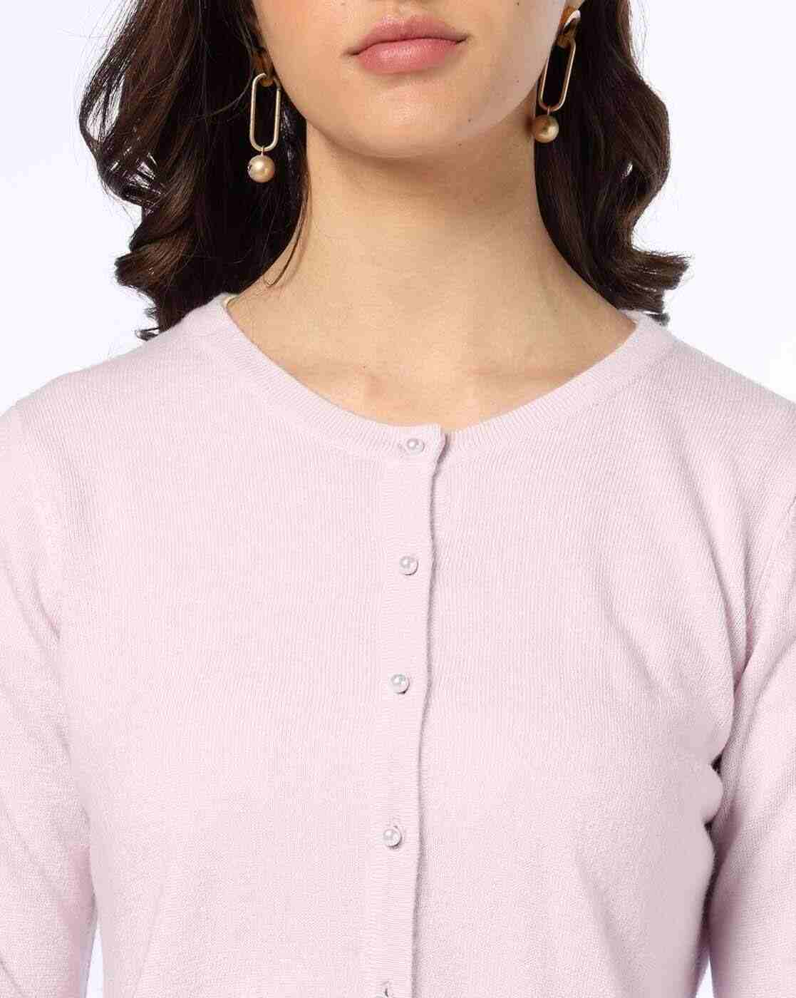 FIG | Women Ribbed Round-Neck Cardigan|3