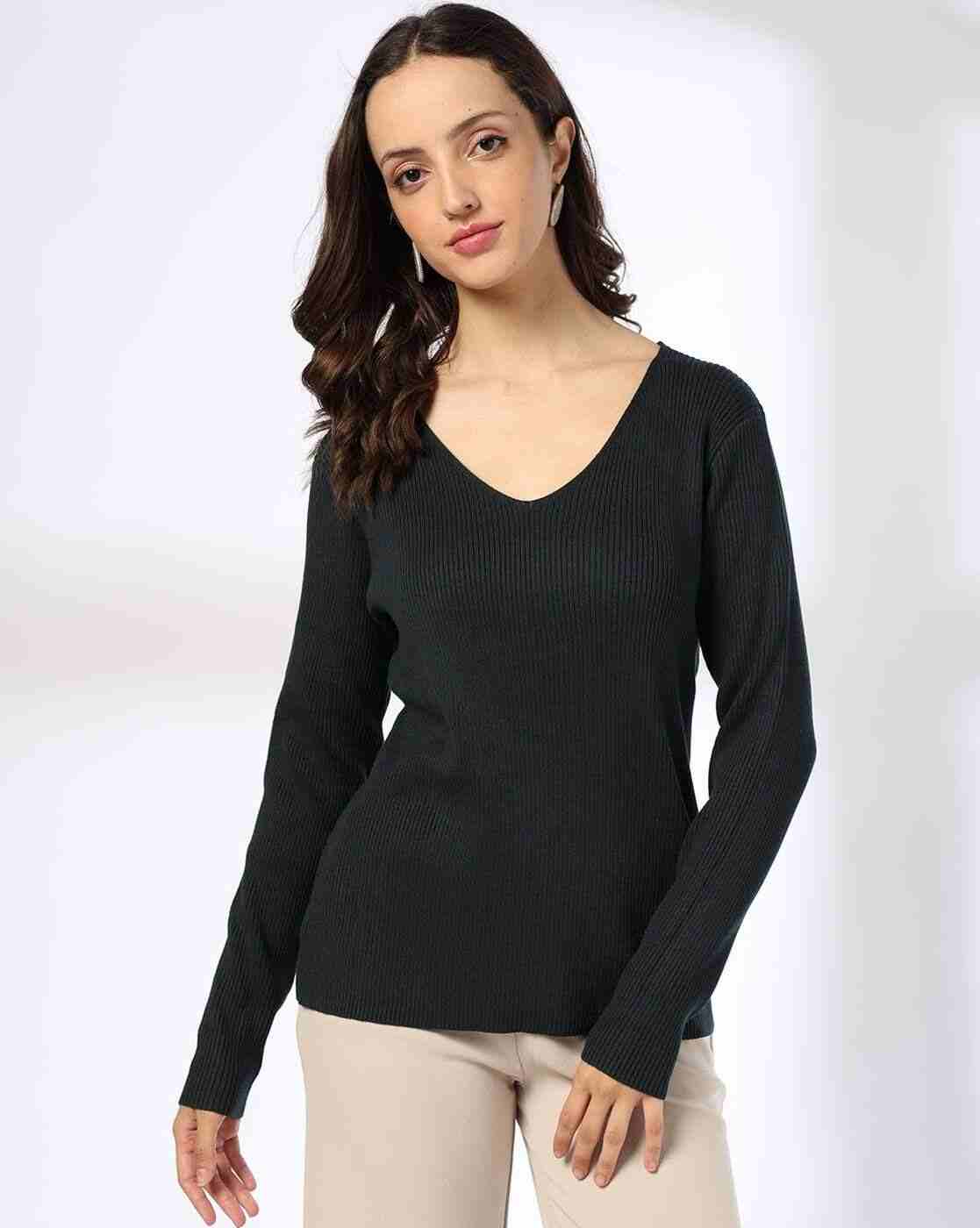 Women Ribbed Slim Fit Top