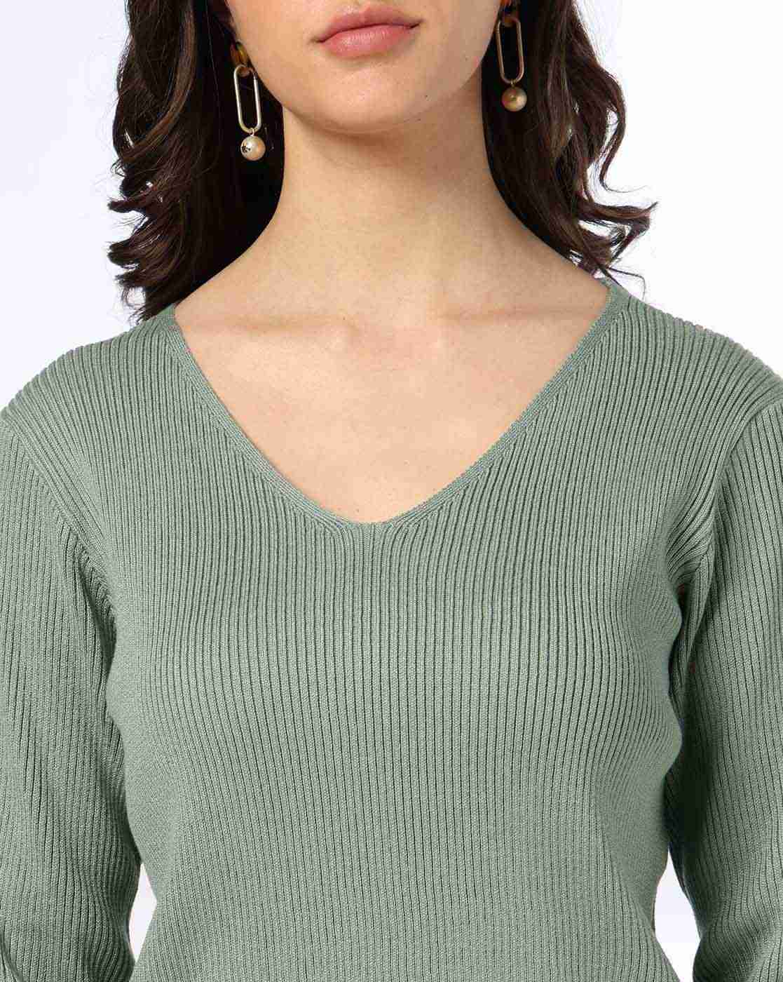 FIG | Women Ribbed Slim Fit Top|4