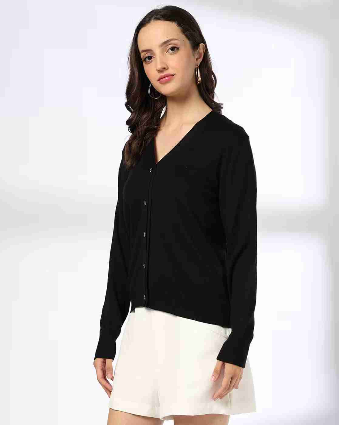 FIG | Women V-Neck Cardigan|1