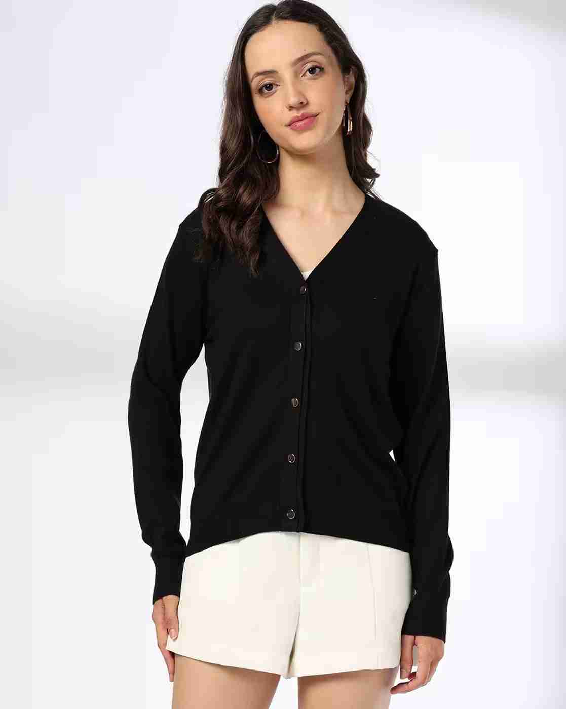 FIG | Women V-Neck Cardigan|3