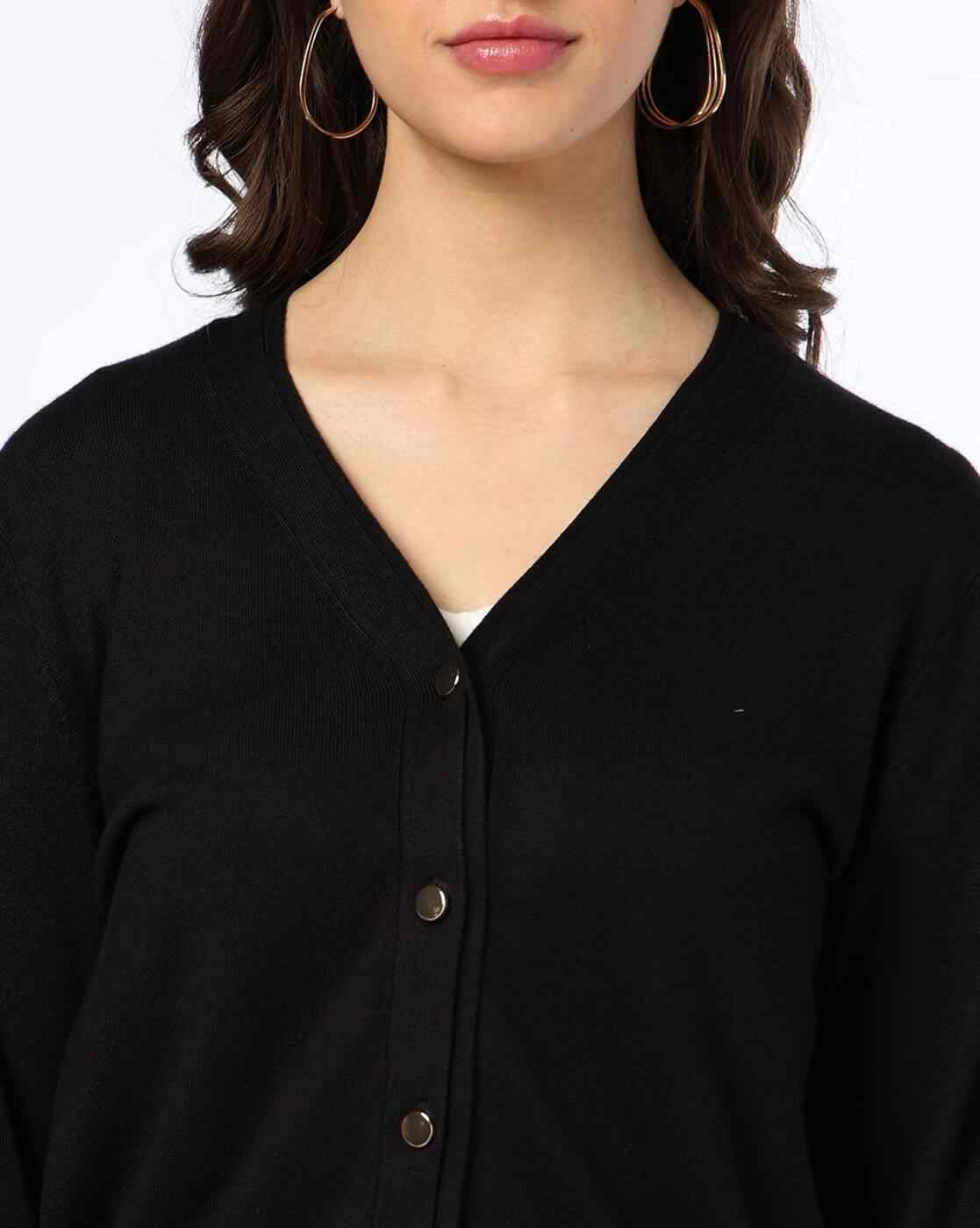 FIG | Women V-Neck Cardigan|4