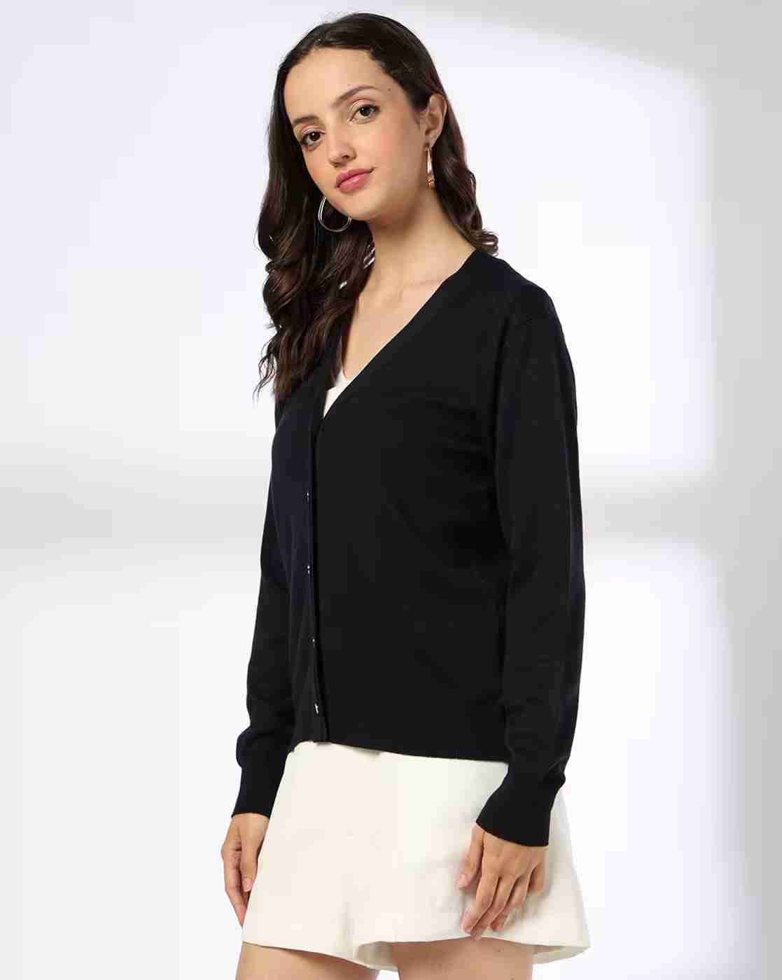 FIG | Women V-Neck Cardigan|1