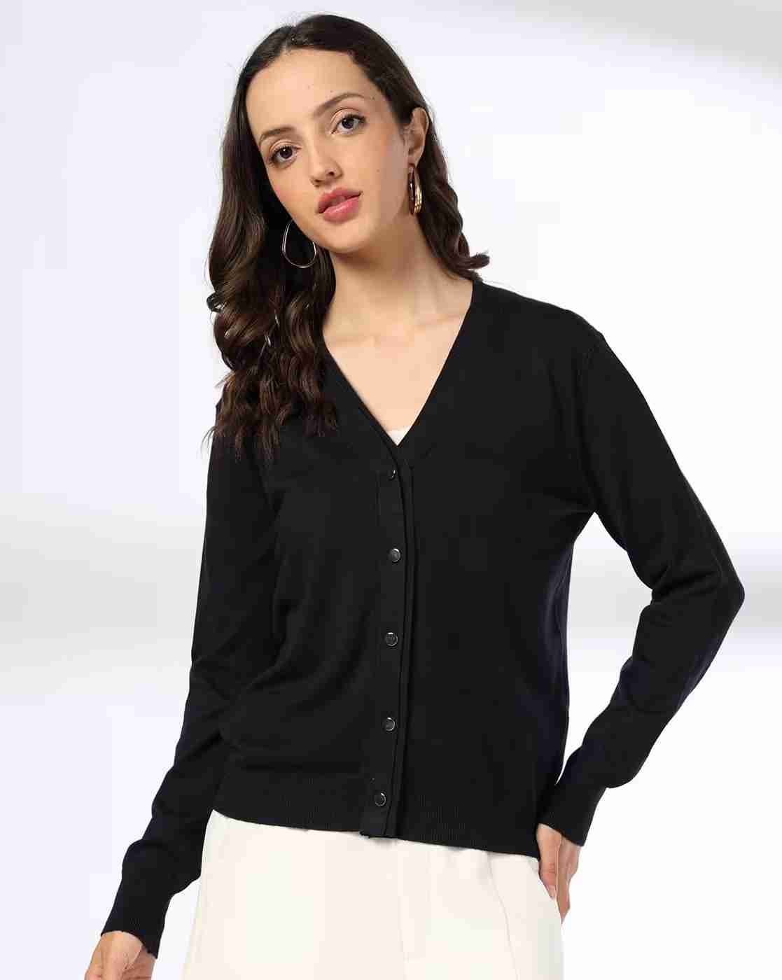 FIG | Women V-Neck Cardigan|3