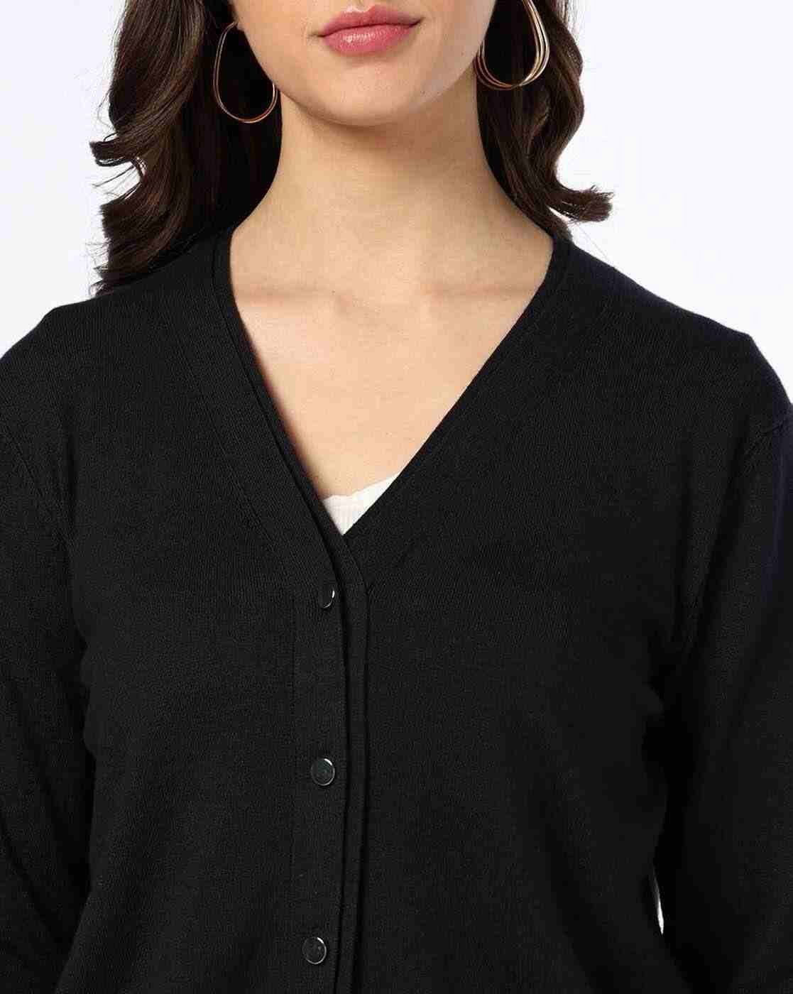 FIG | Women V-Neck Cardigan|4
