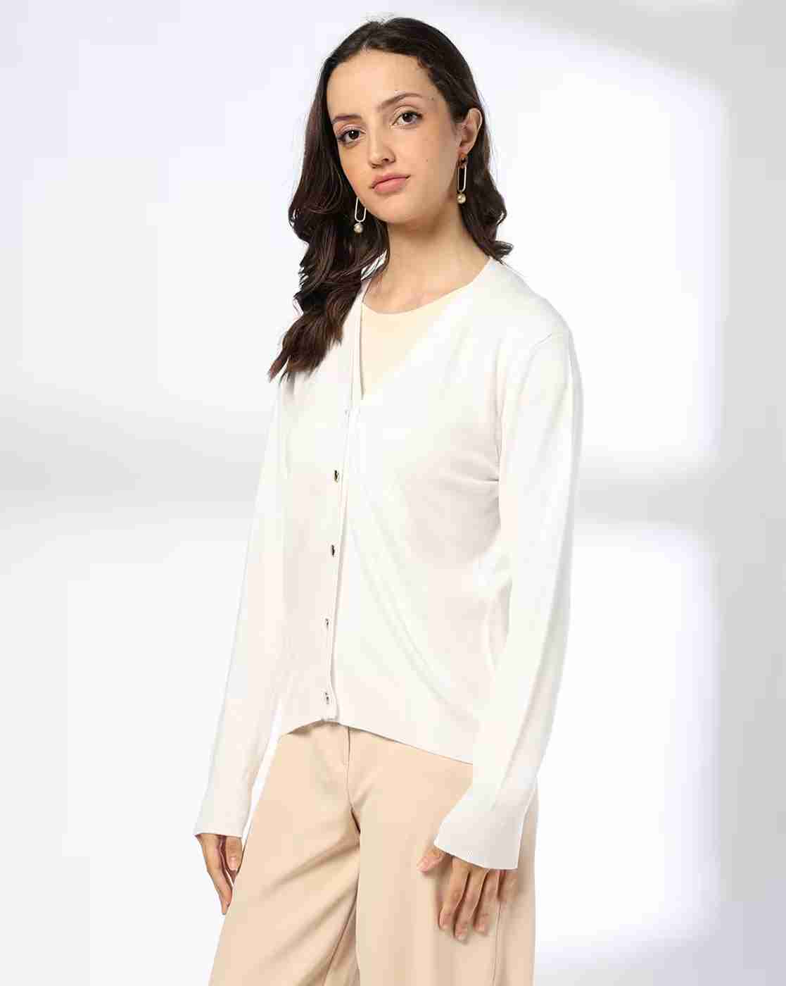 FIG | Women V-Neck Cardigan|1