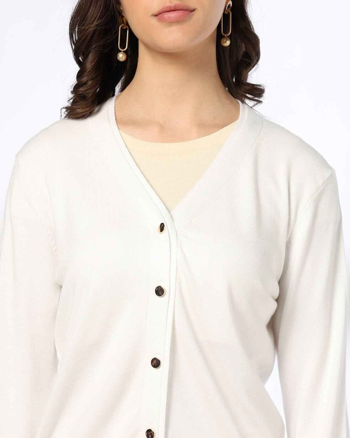 FIG | Women V-Neck Cardigan|4