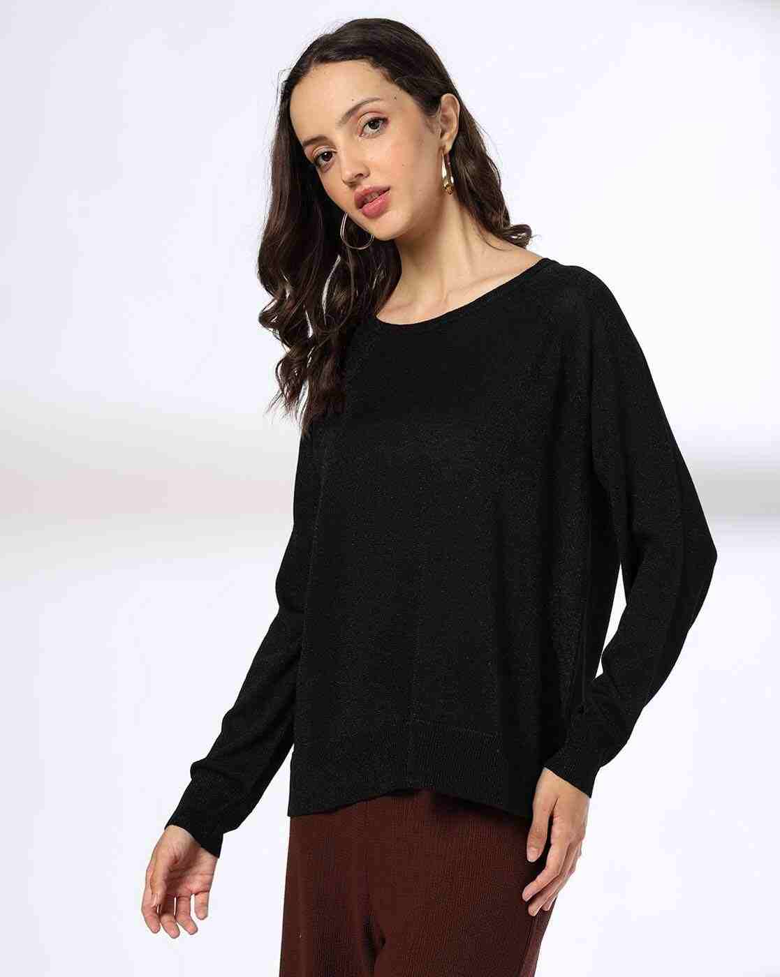 FIG | Women Ribbed Round-Neck Pullover|1