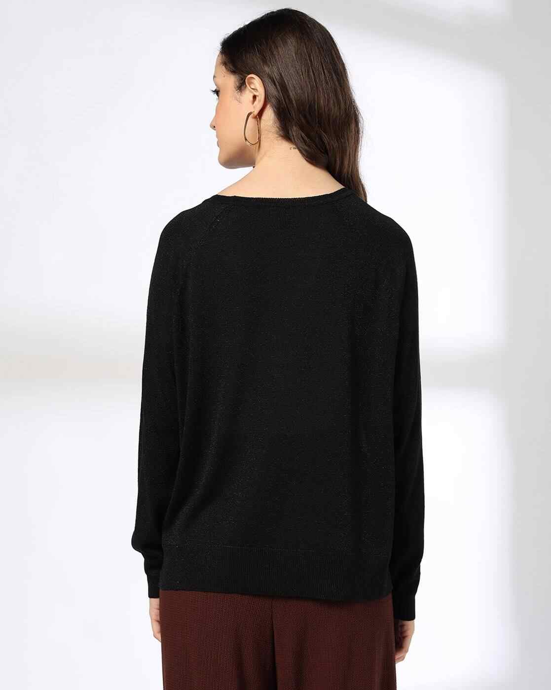 FIG | Women Ribbed Round-Neck Pullover|2