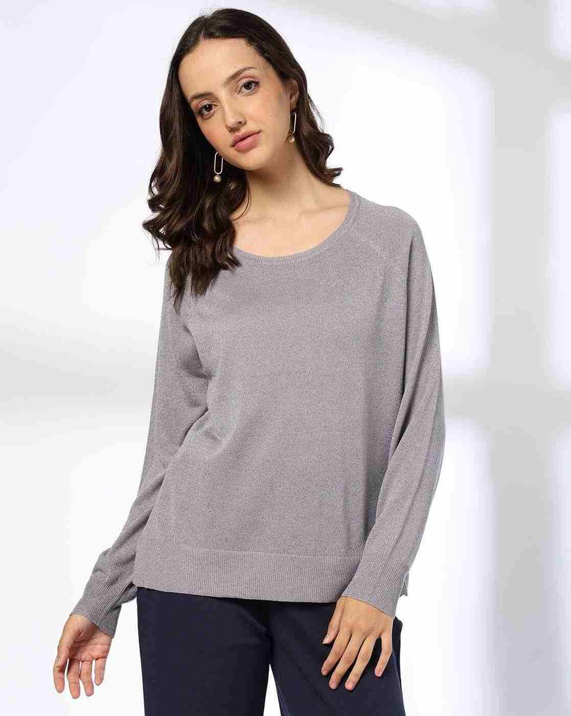 FIG | Women Ribbed Round-Neck Pullover|0
