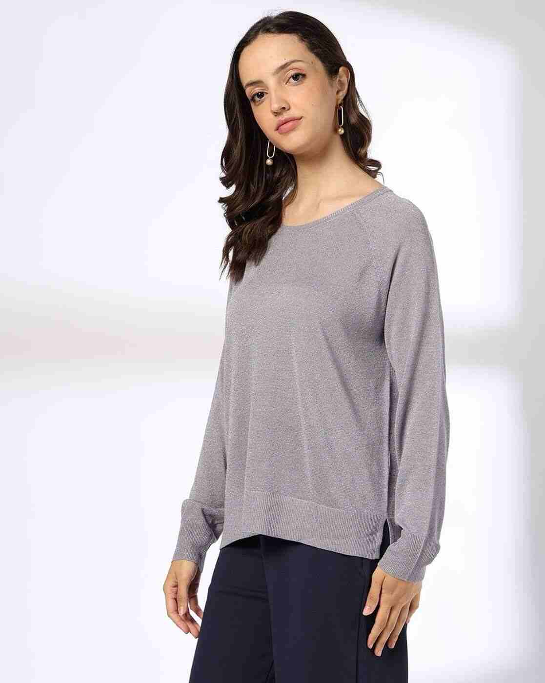 FIG | Women Ribbed Round-Neck Pullover|1