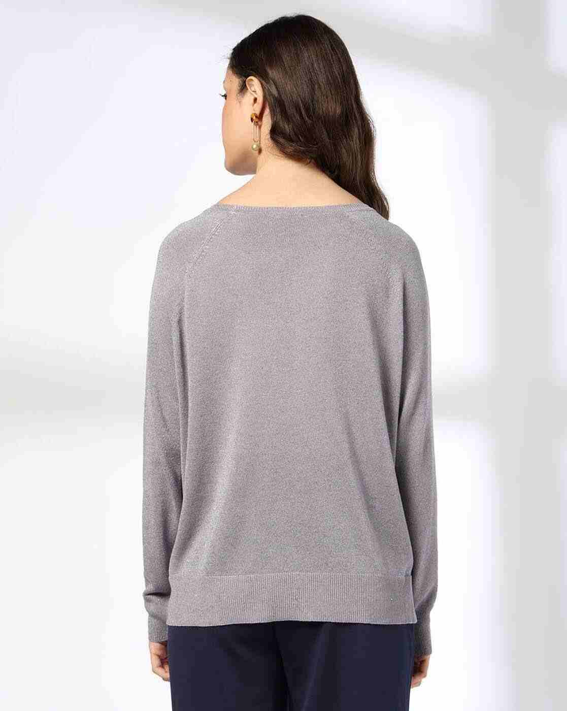FIG | Women Ribbed Round-Neck Pullover|2
