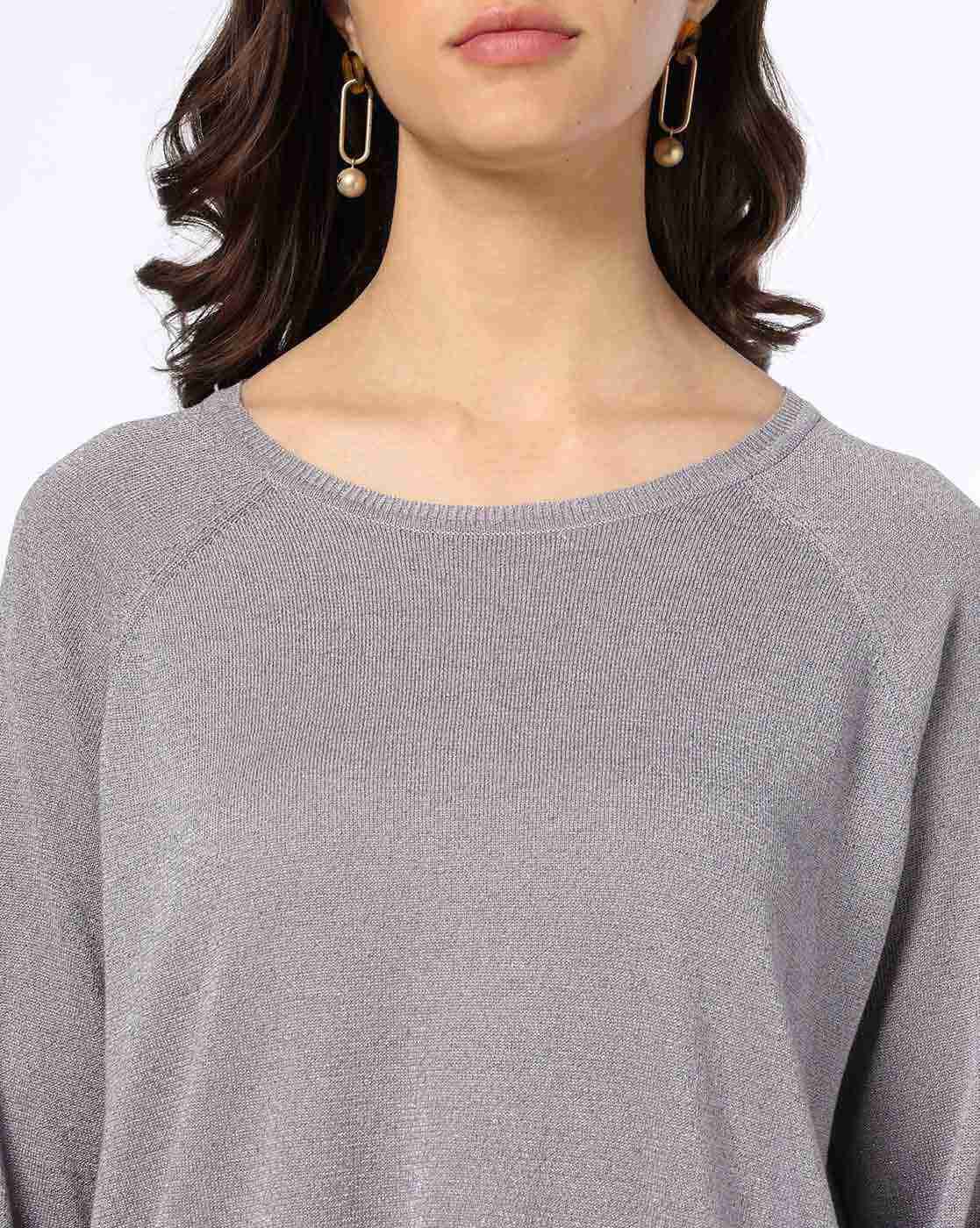 FIG | Women Ribbed Round-Neck Pullover|3