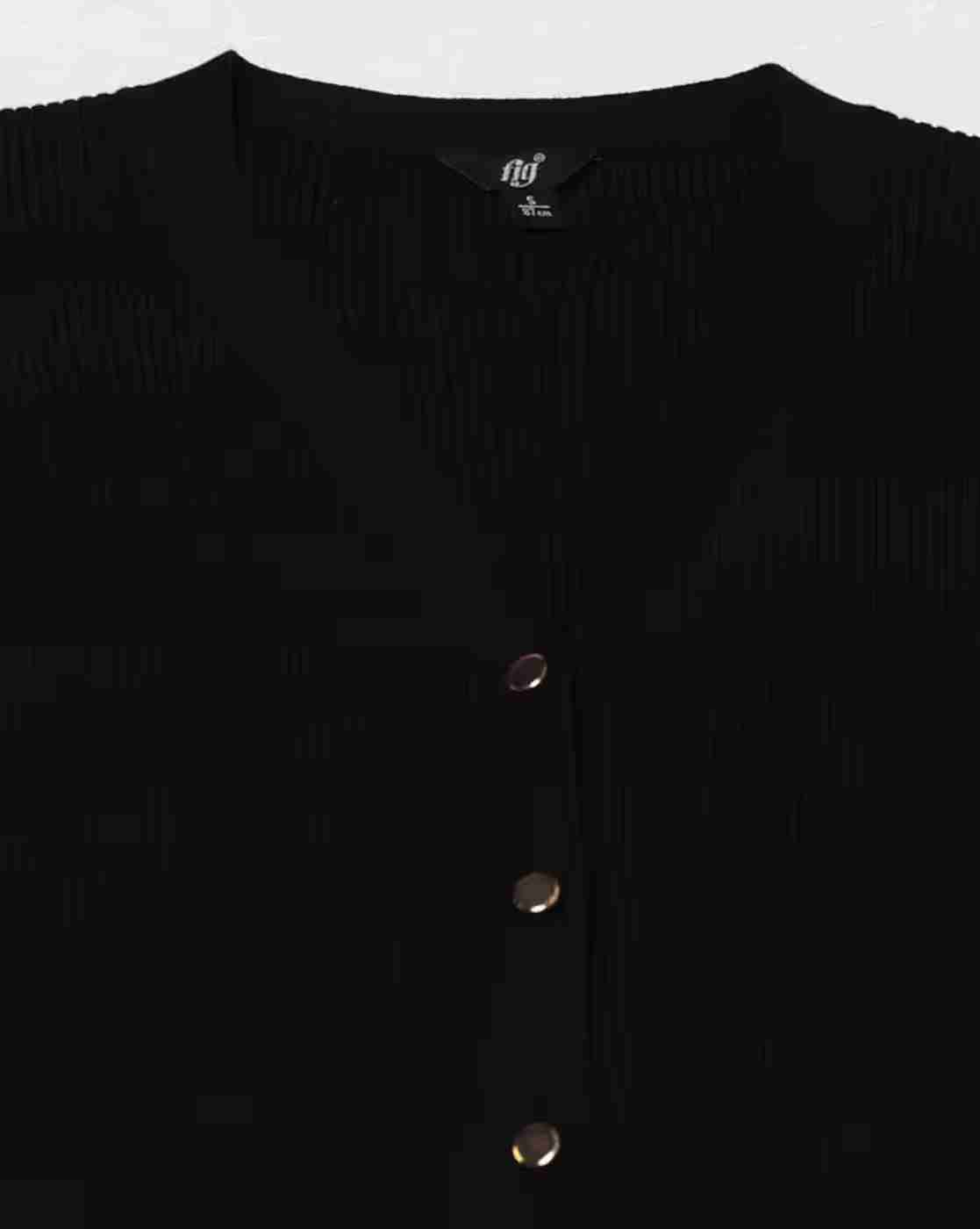 FIG | Women Placket V-Neck Cardigan|4