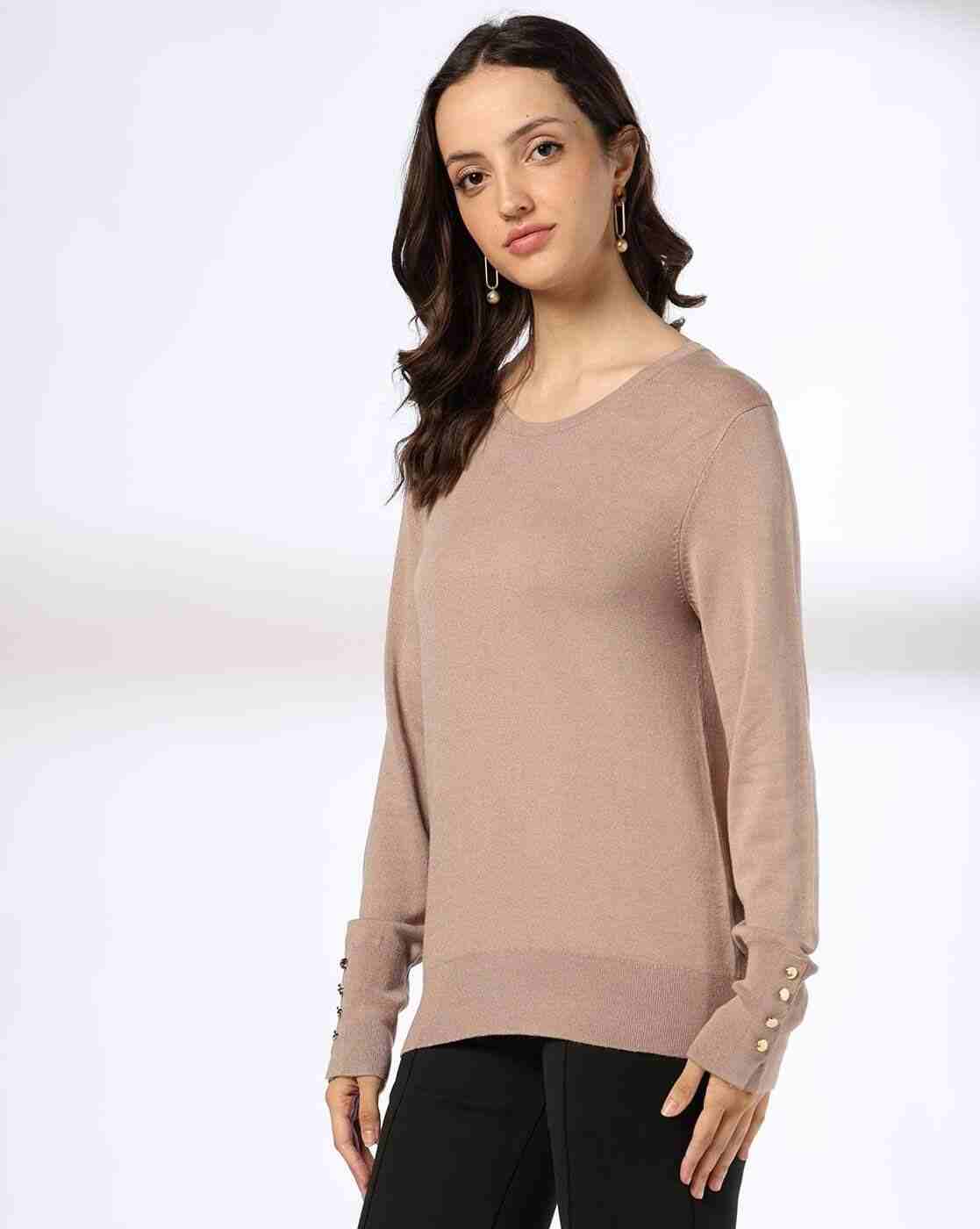 FIG | Women Ribbed Slim Fit Pullover|1