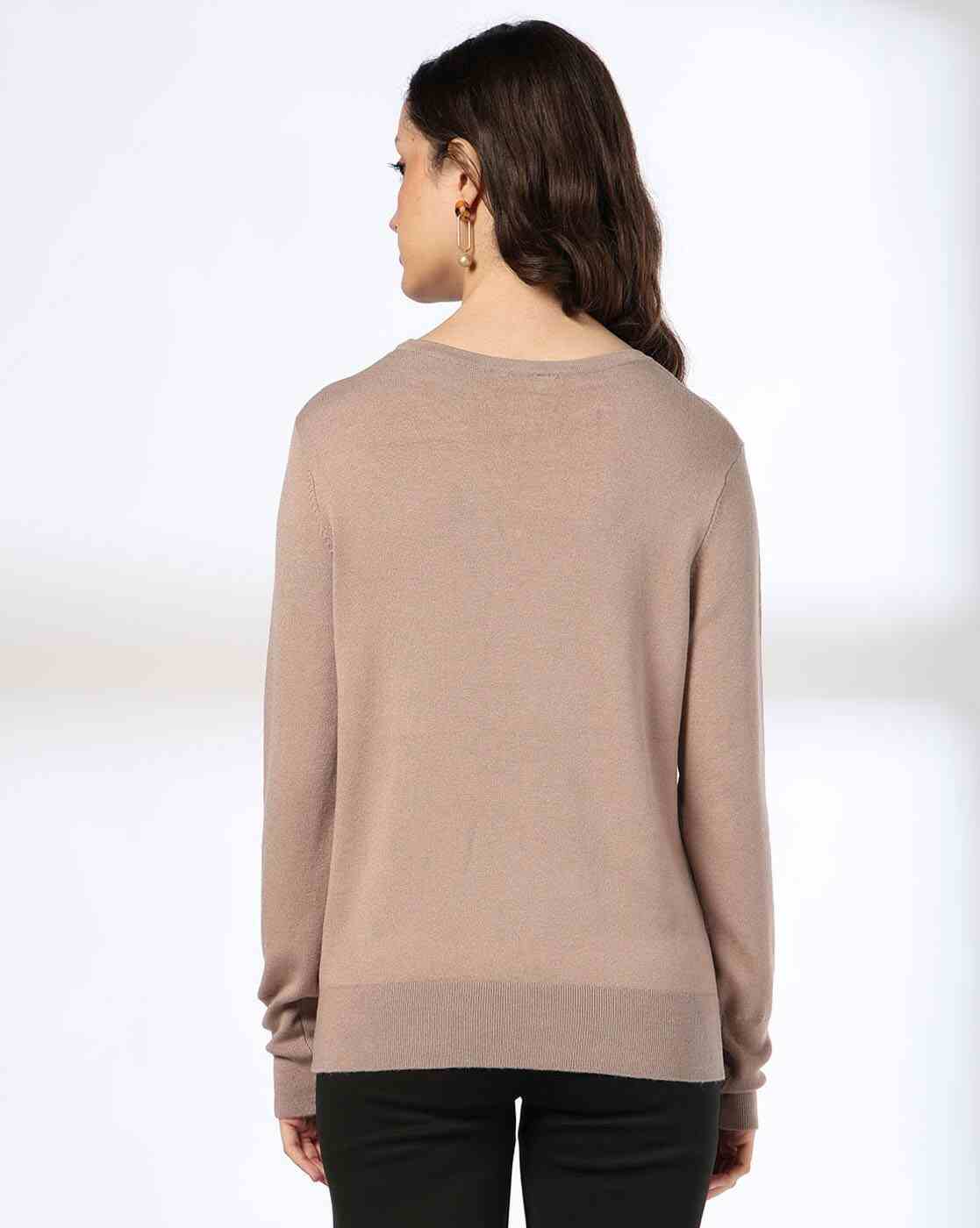 FIG | Women Ribbed Slim Fit Pullover|2