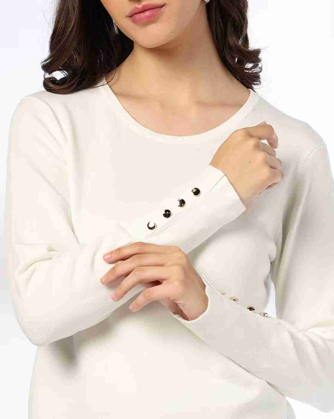 FIG | Women Ribbed Slim Fit Pullover|3