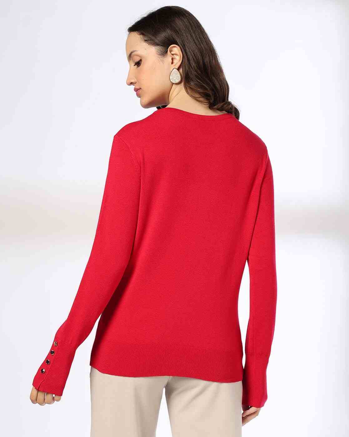 FIG | Women Ribbed Slim Fit Pullover|2