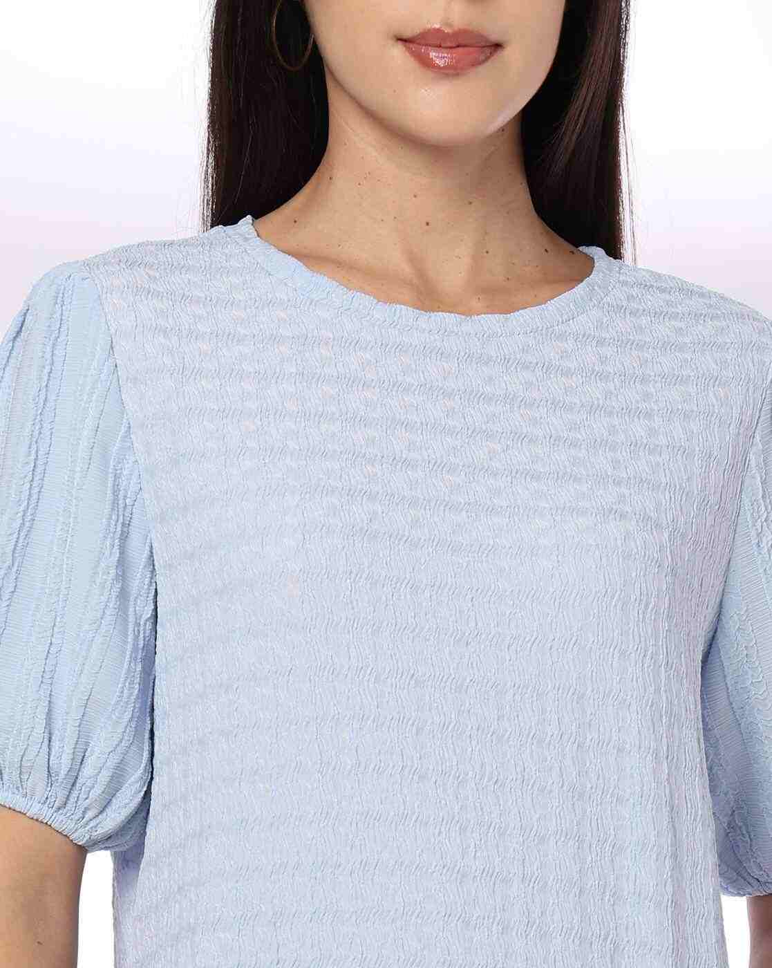 FIG | Women Relaxed Fit Sweatshirt with Puffed Sleeves|3