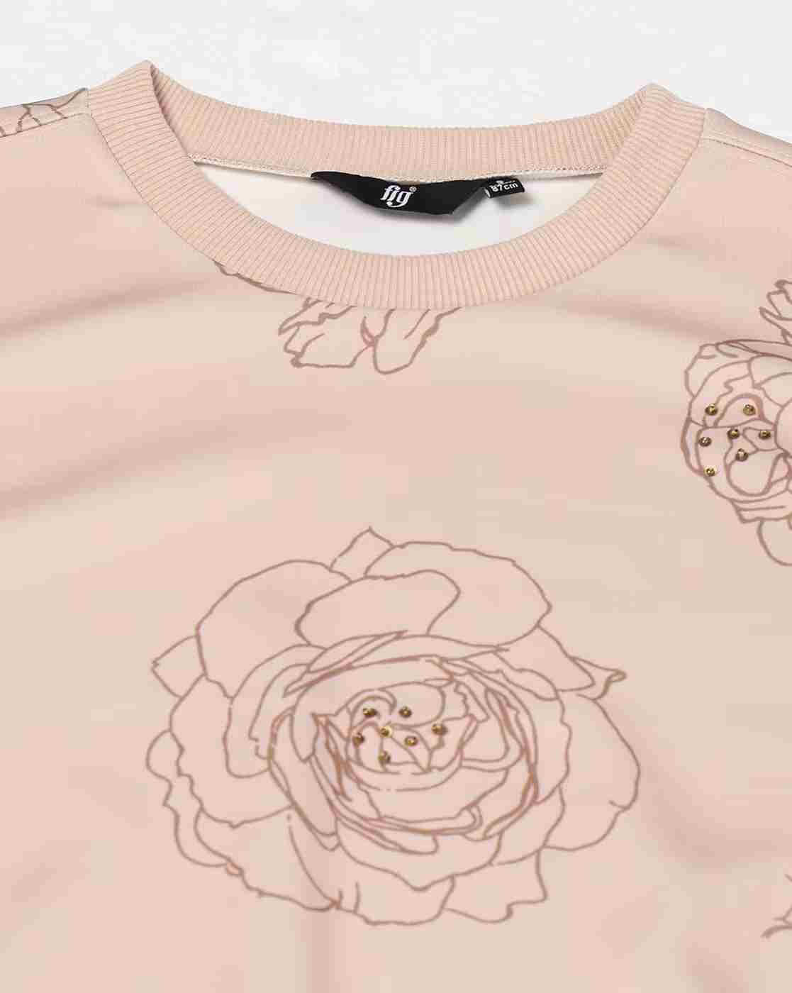 FIG | Women Floral Print Oversized Sweatshirt|4