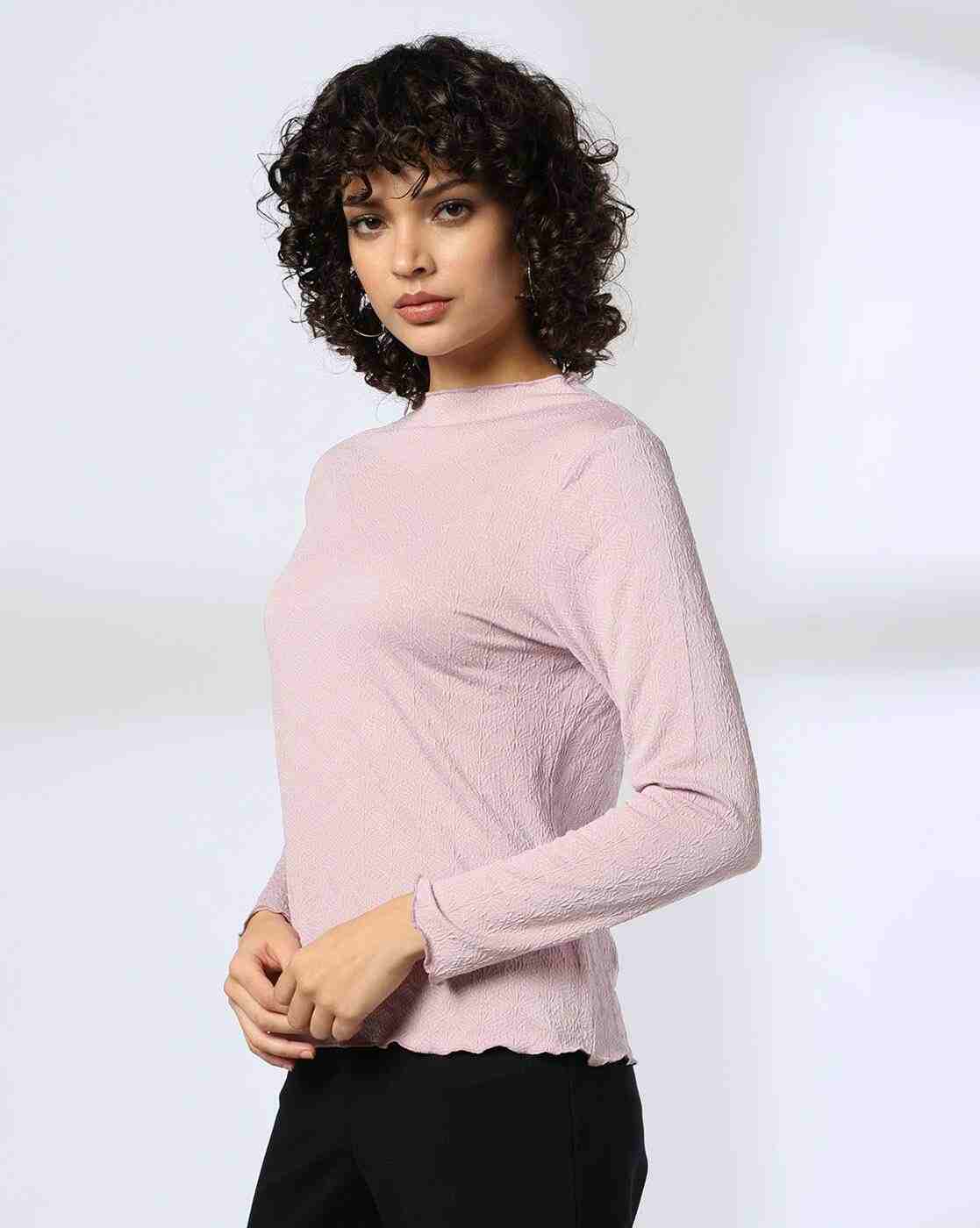 FIG | Women Floral Patterned Mock-Neck Top|1