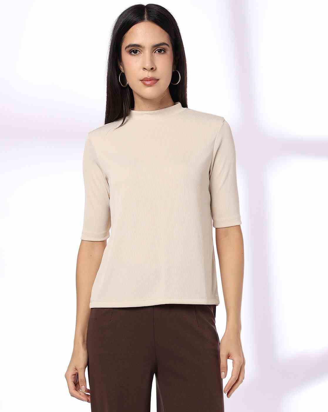 FIG | Women Relaxed Fit High-Neck Sweatshirt|0