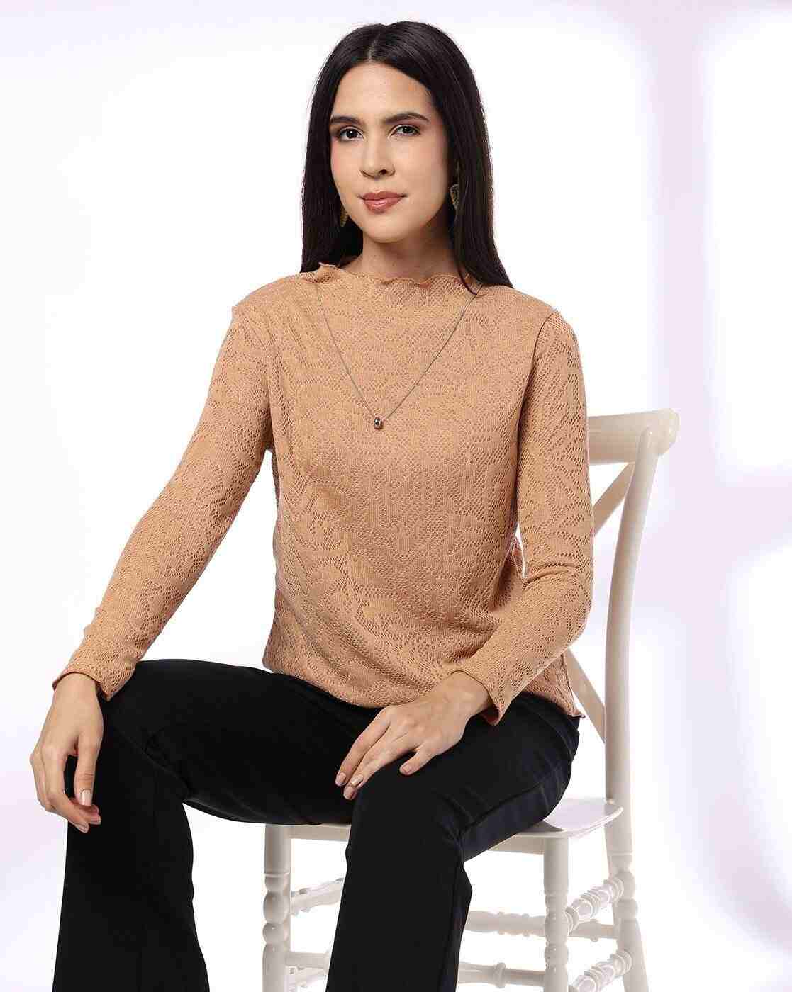 FIG | Women Relaxed Fit Mock-Neck Sweatshirt|0
