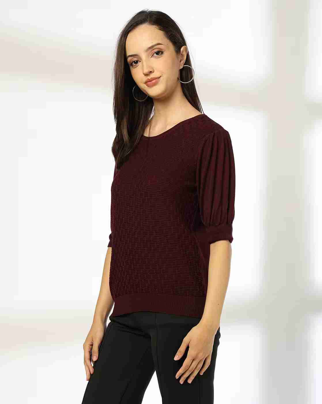 FIG | Women Regular Fit Round-Neck Top|1