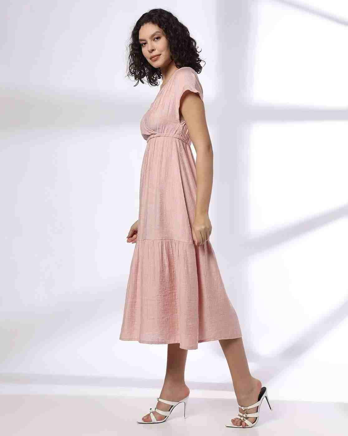 FIG | Women V-Neck Fit & Flare Dress|1