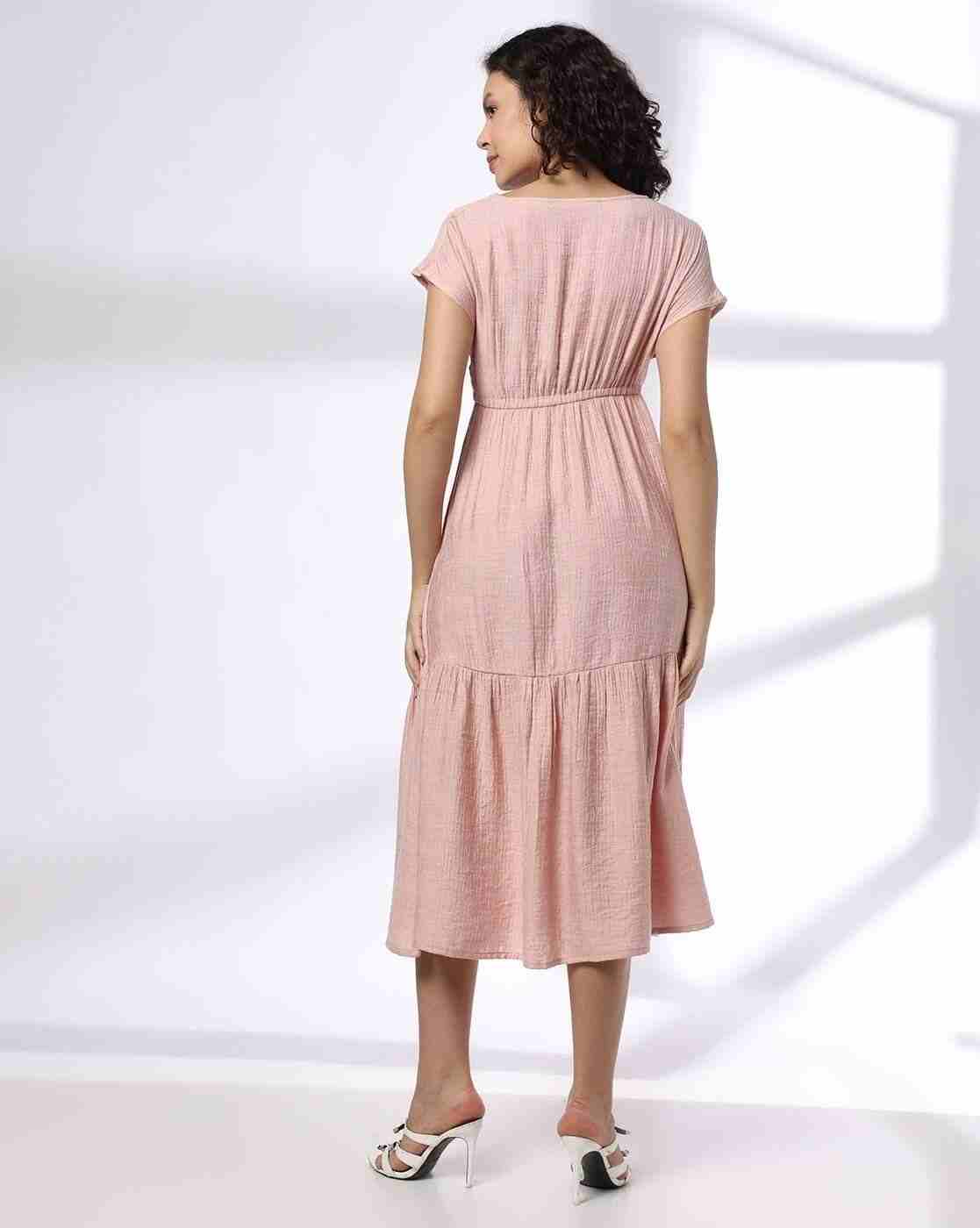 FIG | Women V-Neck Fit & Flare Dress|2